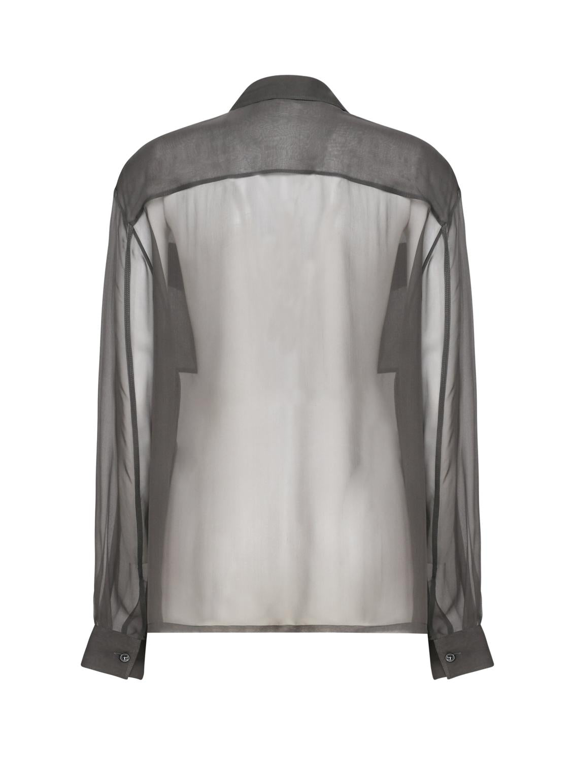 Camicia in chiffon trasparente 788262 Y065W3261 SAINT LAURENT