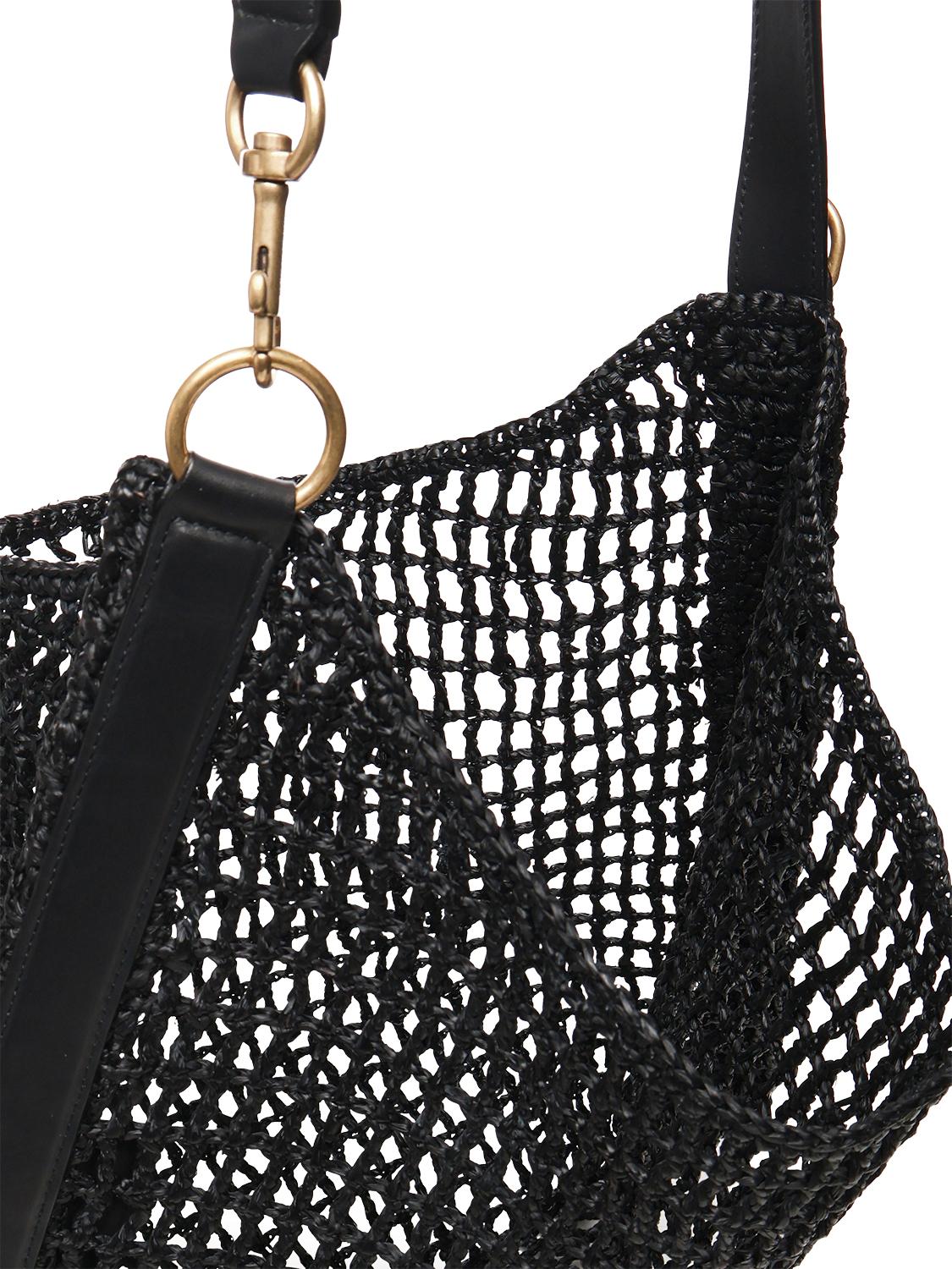 Borsa Oxalis in rafia macramè 773984 GAAEA1000 SAINT LAURENT