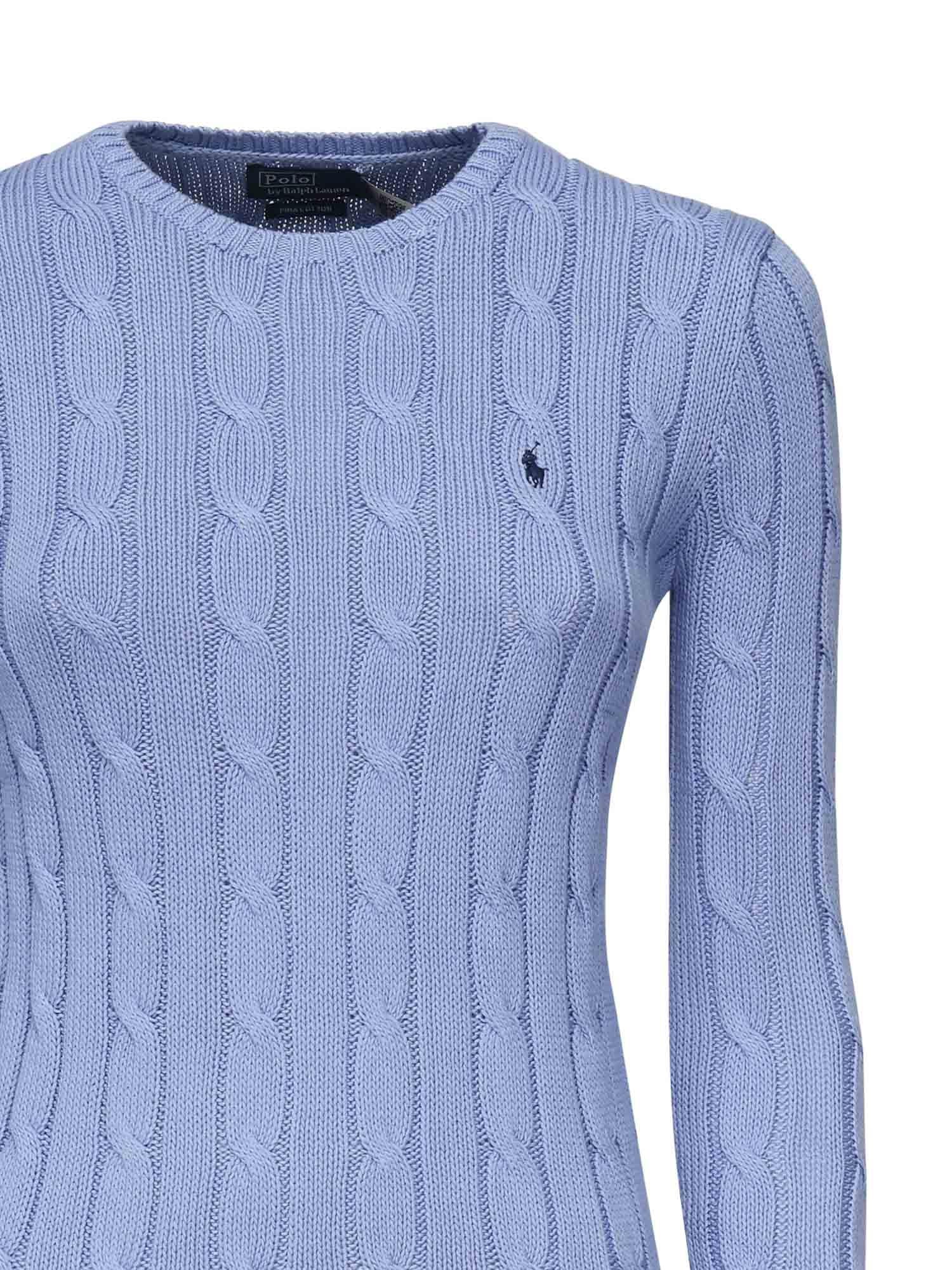 Maglia a trecce Julianna con logo 211891640003 POLO RALPH LAUREN