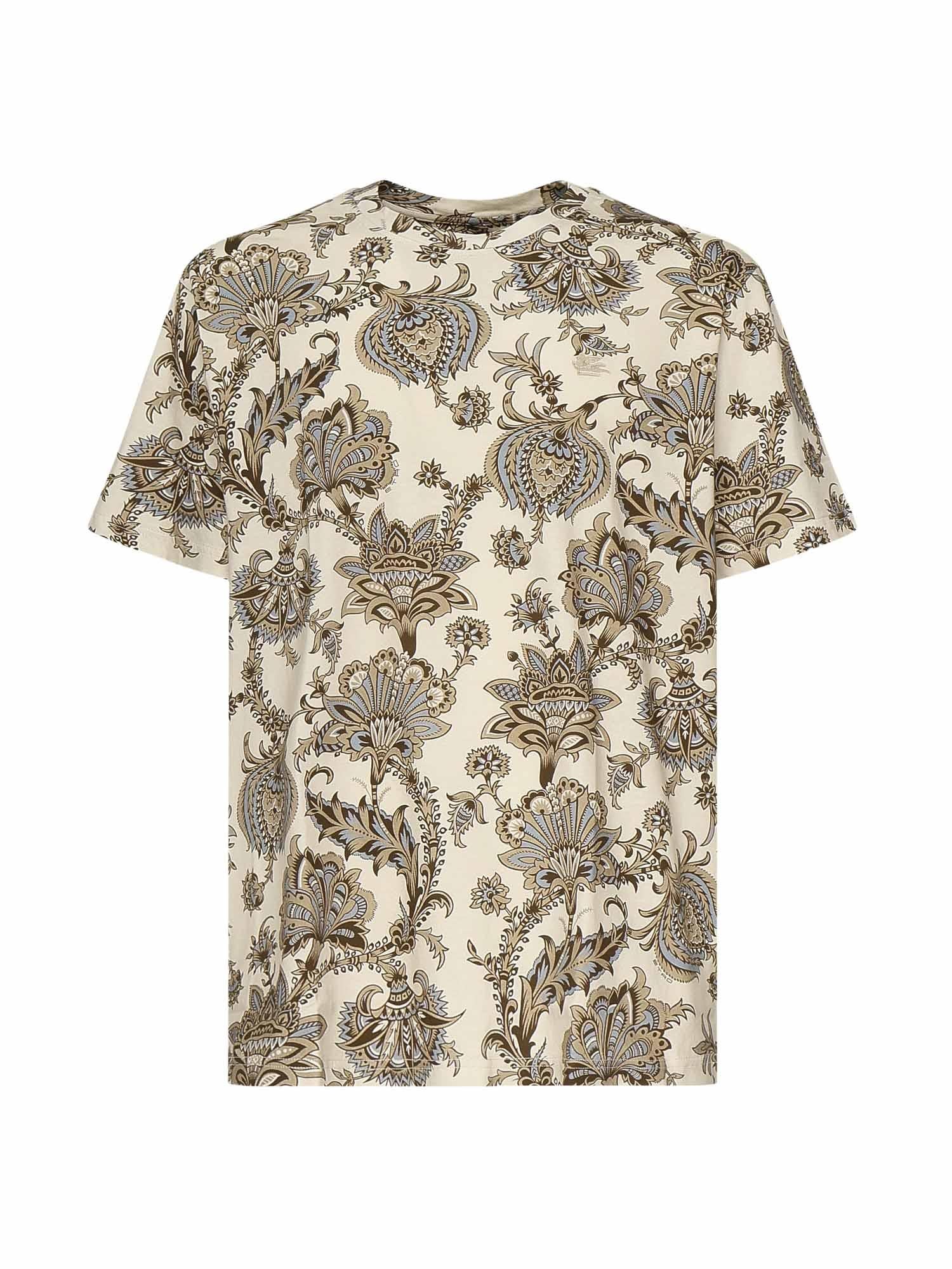 T-shirt con stampa floreale MRMA0002 AK576X0820 ETRO