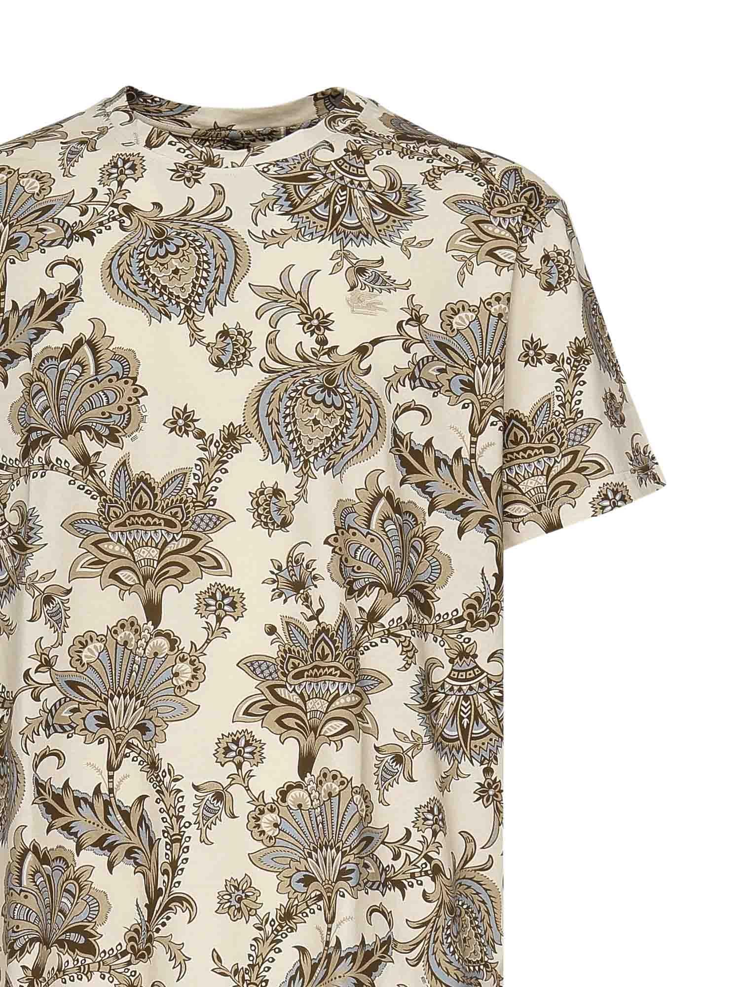 T-shirt con stampa floreale MRMA0002 AK576X0820 ETRO