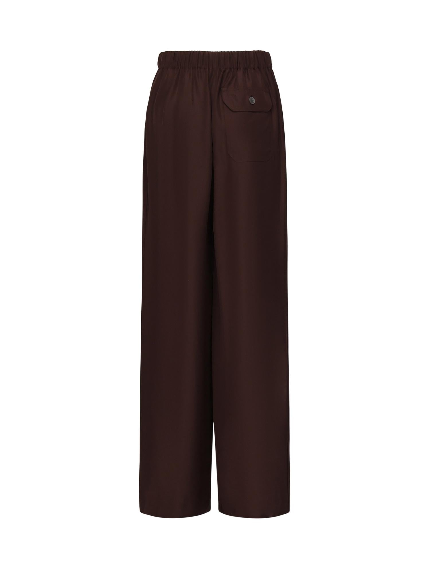 Pantaloni in crêpe di seta<BR/> S359Y04XH0 7110 LOEWE
