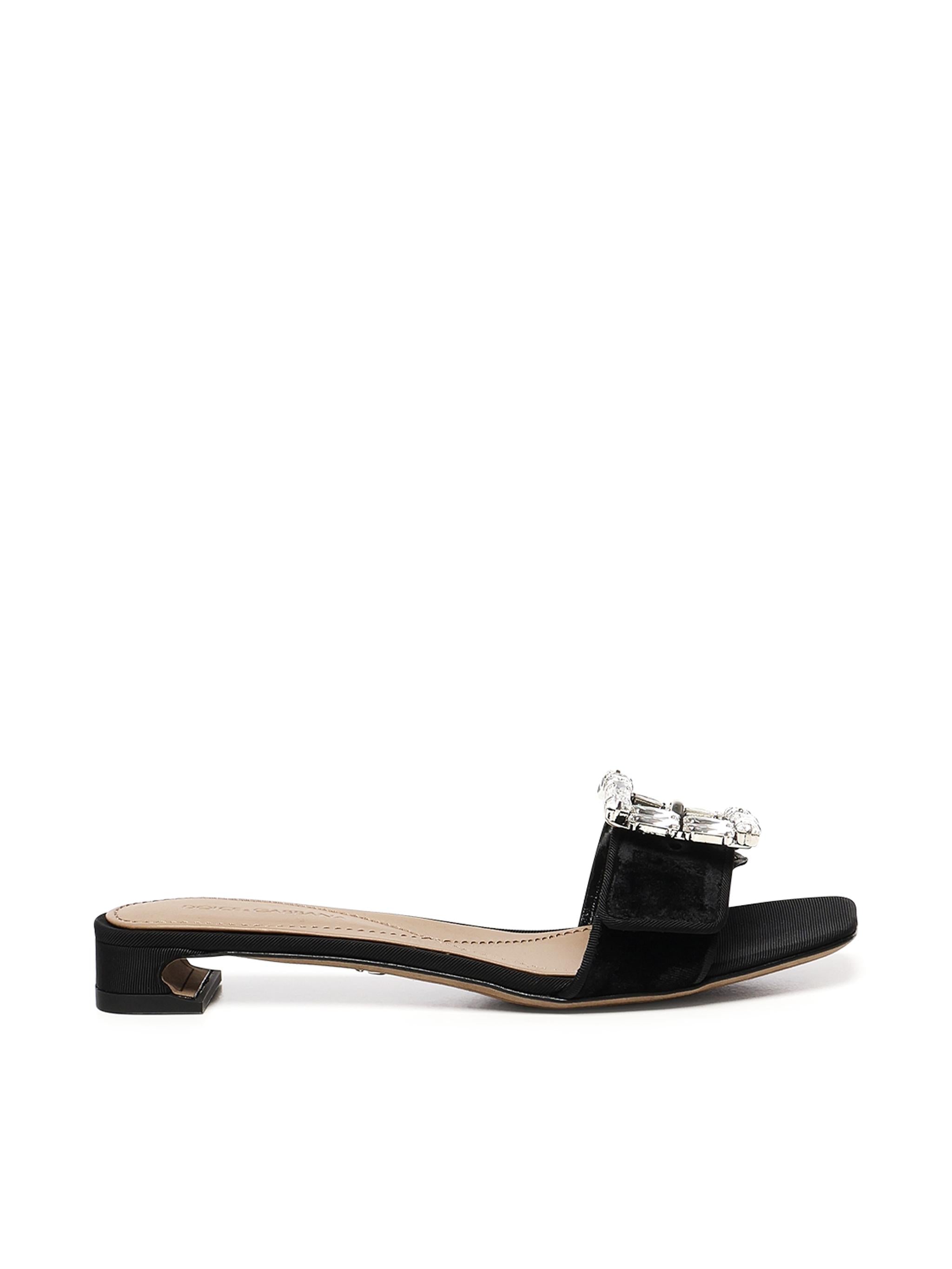 Sandali con fibbia gioiello CR1783 A9S2080999 DOLCE & GABBANA 