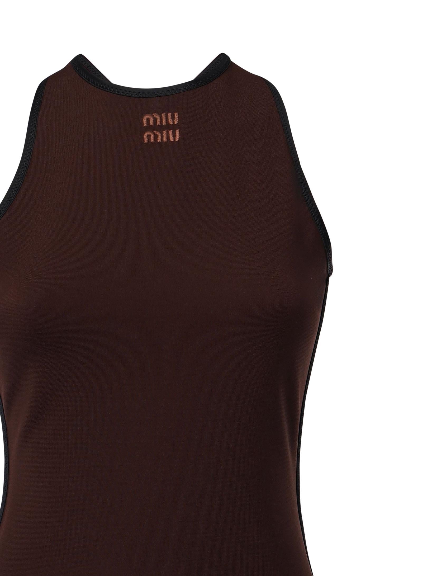 Abito in cotone con logo MF5708 16T3F0192 MIU MIU 