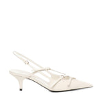 Décolleté slingback in vernice con fibbie 5I013E 69F0304 MIU MIU 