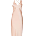 Abito sottoveste in seta di soia 797614 Y001W5697 SAINT LAURENT 