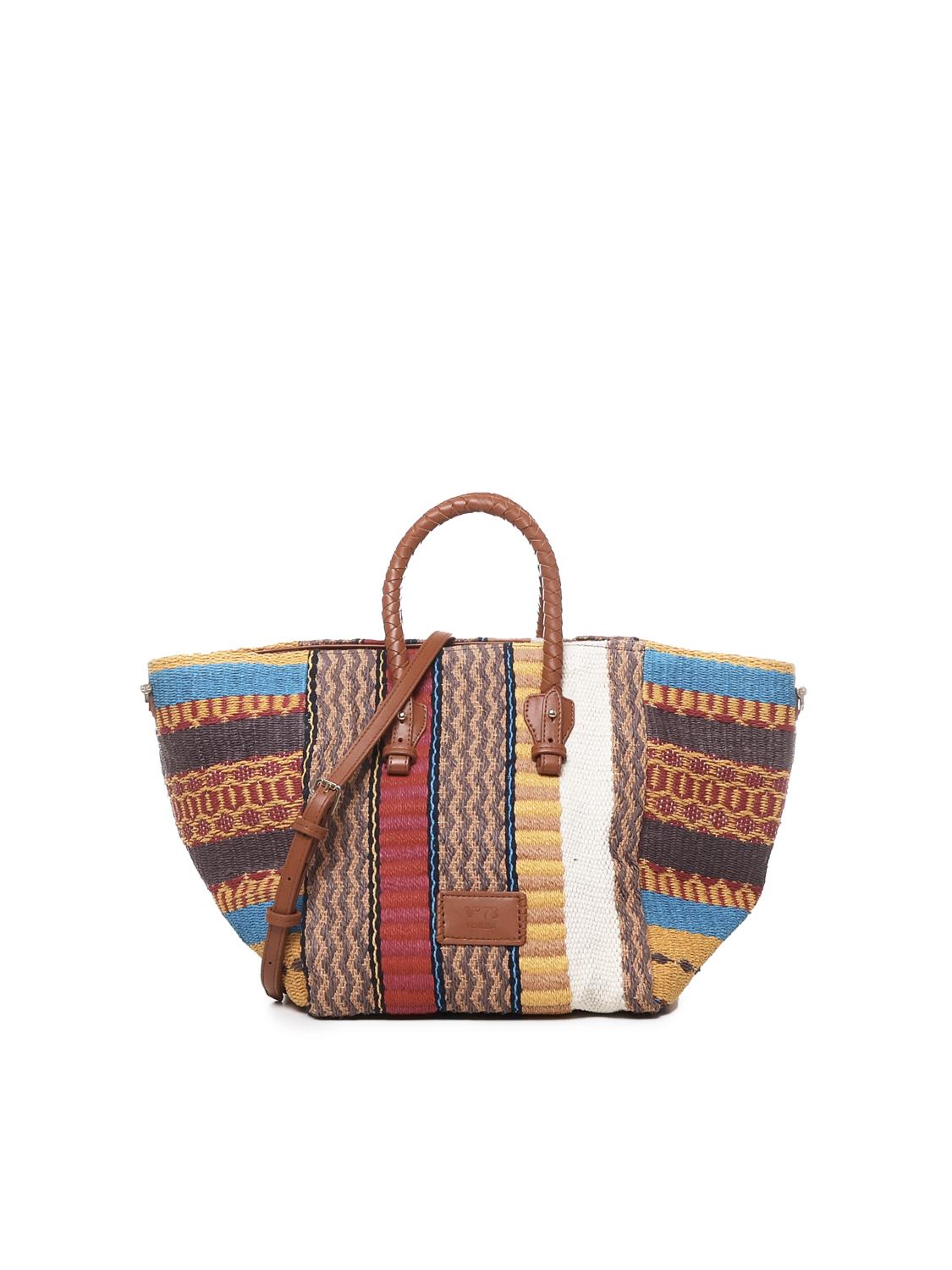 Borsa Parrot in canvas 73BS7OI02 PARROTCUOIO/MULTICOLOR V° 73 
