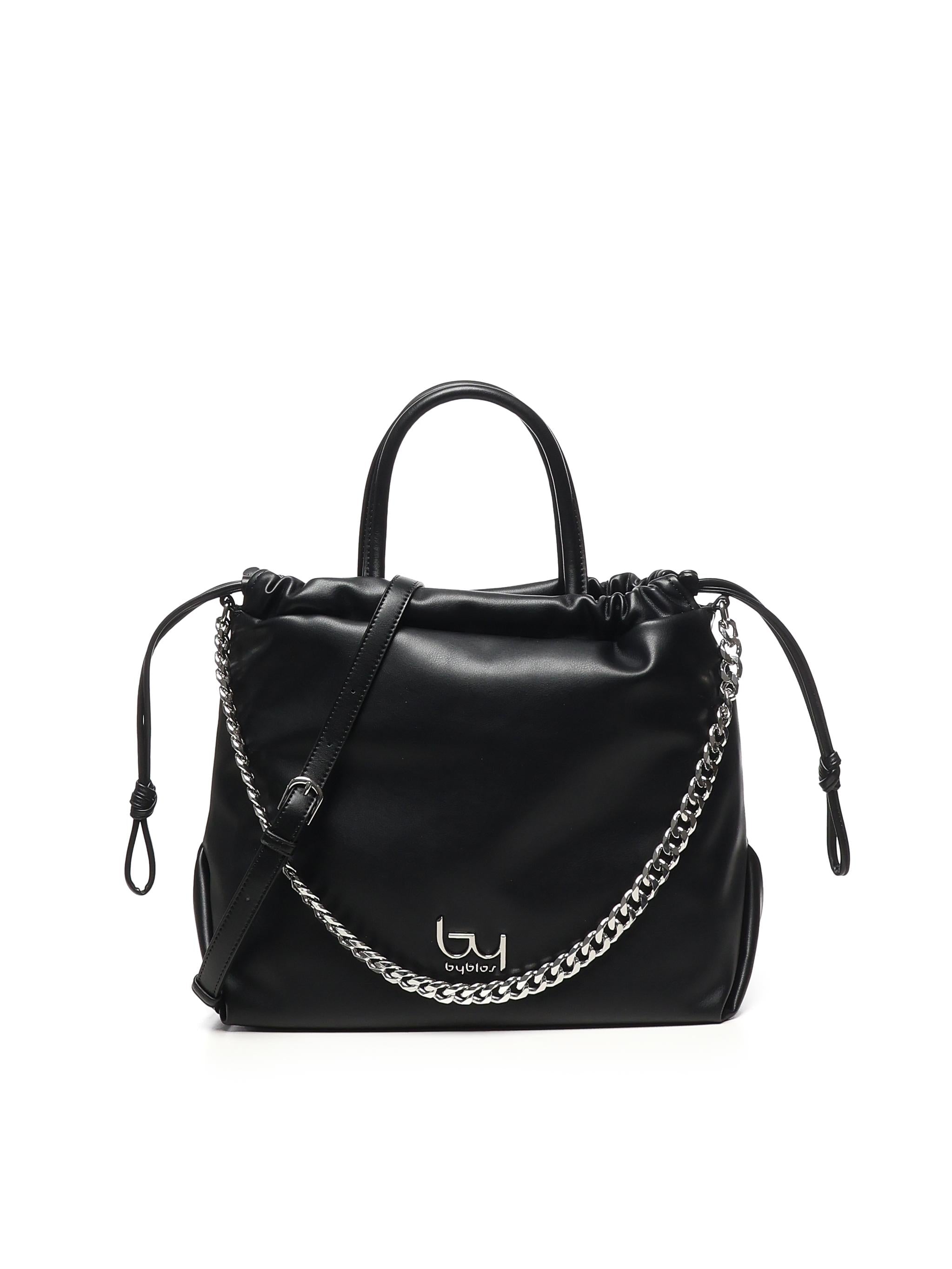 Borsa Gomez con coulisse BYBS87A01 BLACK/SILV BY BYBLOS 