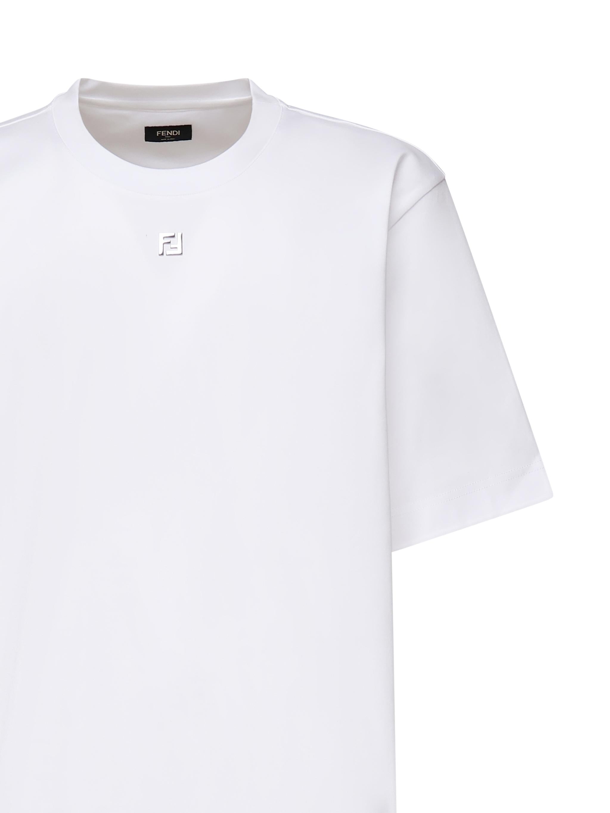 T-shirt in cotone con logo FY0936 ARYYF0QA0 FENDI 