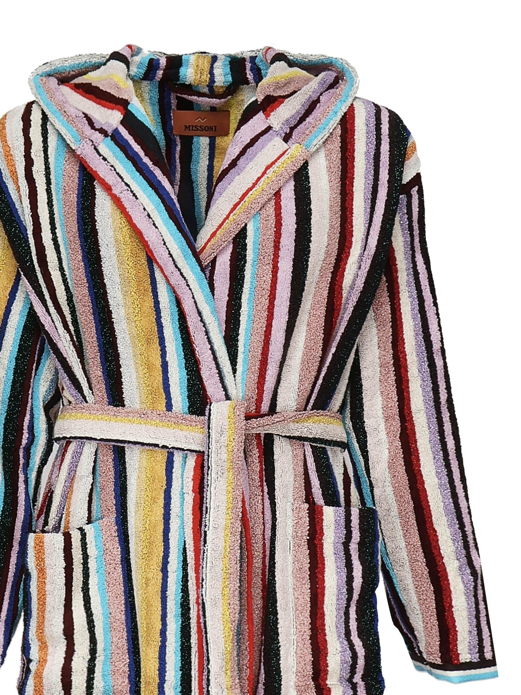 Accappatoio Chandler in spugna di cotone 1C3AC99758 100 MISSONI HOME 