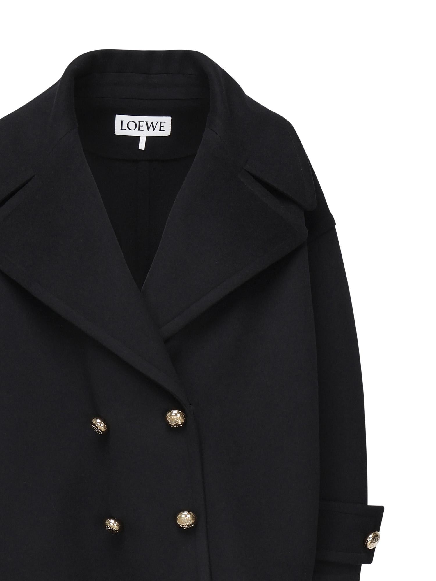 Cappotto in lana Pebble<BR/> S359Y01XBR 5440 LOEWE 