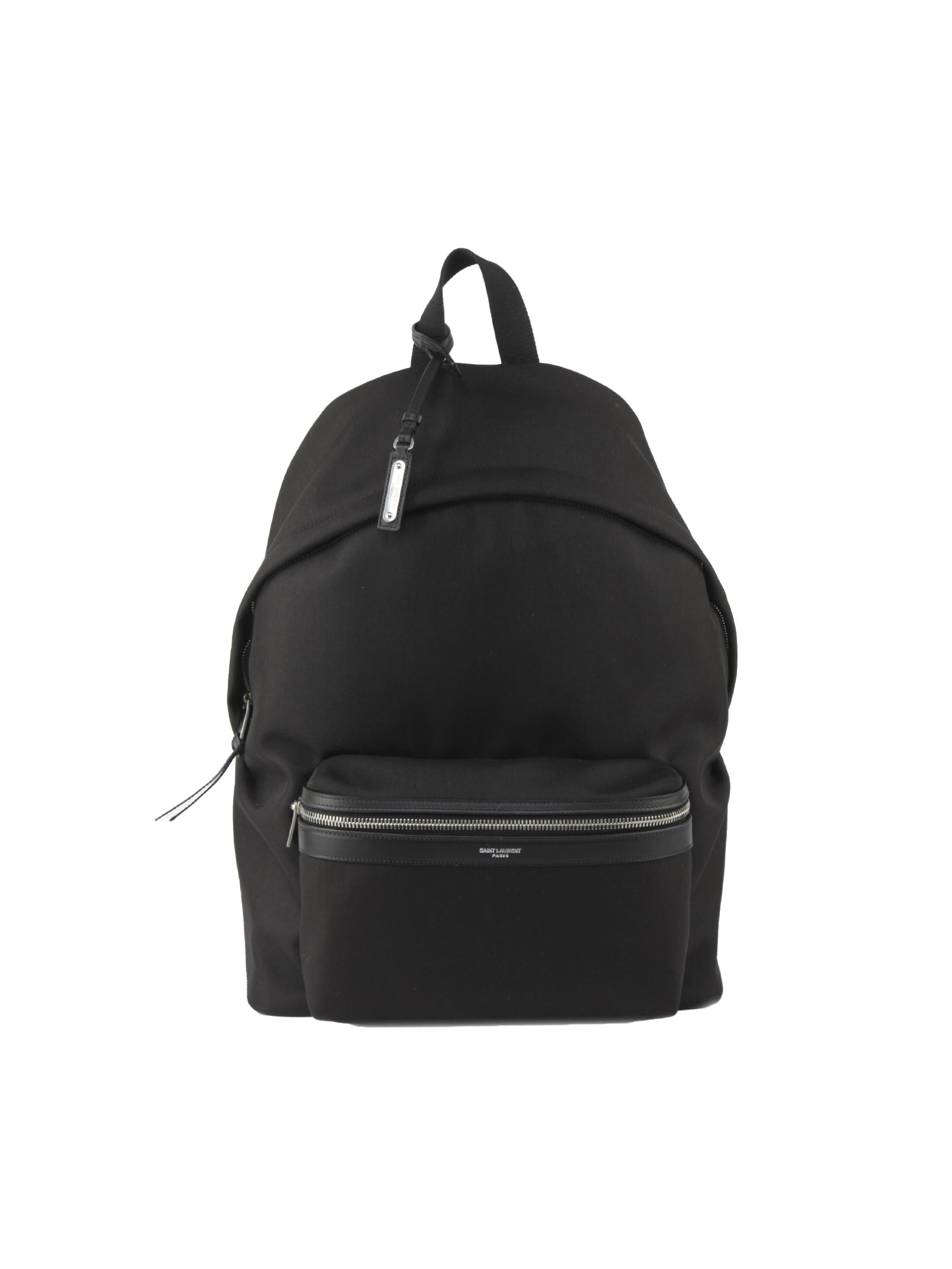 Zaino City in tela, nylon e pelle 534967 GIV3F1000 SAINT LAURENT 