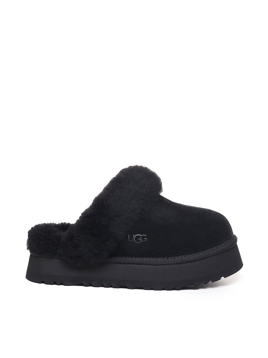 Sabot Disquette in suede e shearling 1122550 W DISQUETTEBLK UGG 