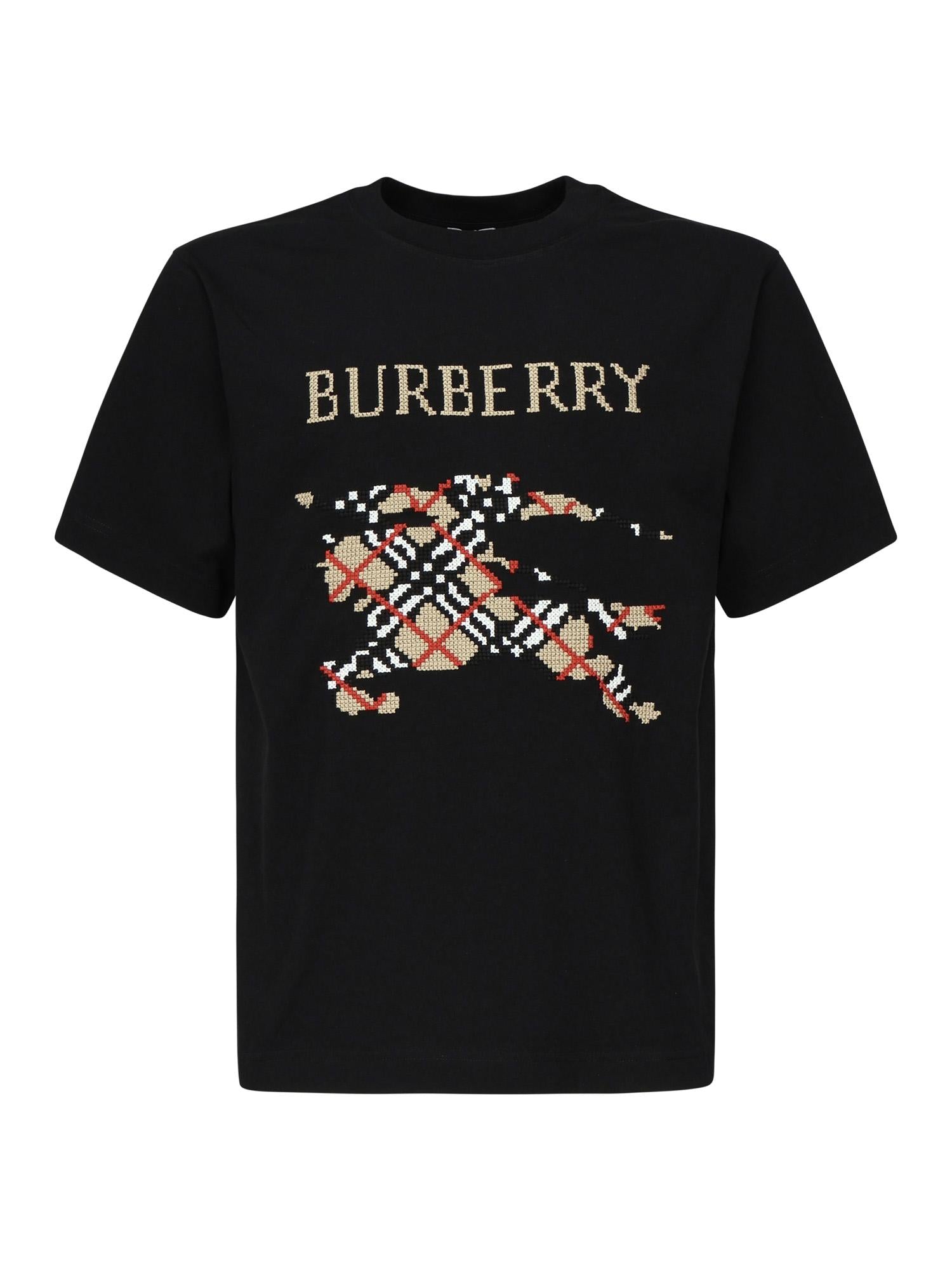 T-shirt con EKD a punto croce 8109021 A1189 BURBERRY 