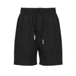 Shorts in misto lino e cotone BYRD -NERO GIULIANO GALIANO 