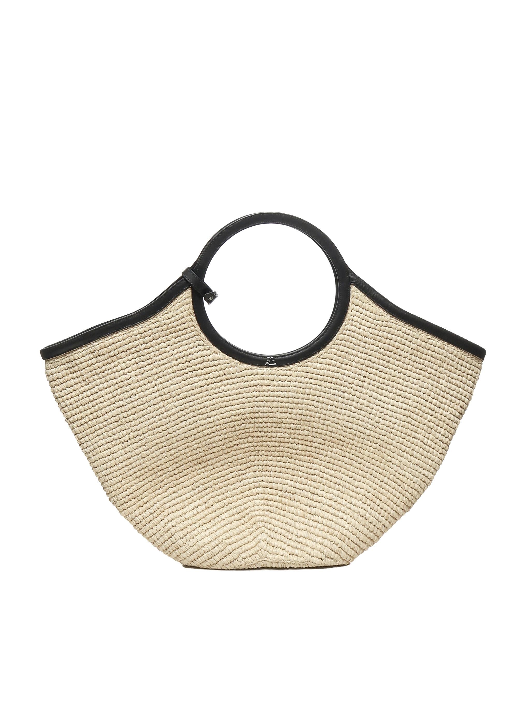 Tote bag Holy in rafia 225GSA174RA0001 0079 COURREGES 
