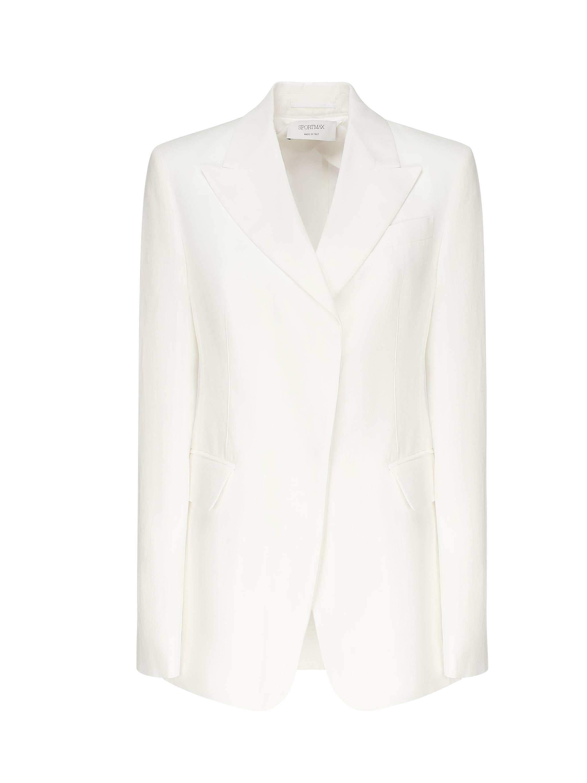 Blazer in twill di lino e viscosa 2512041022600 001 SPORTMAX 
