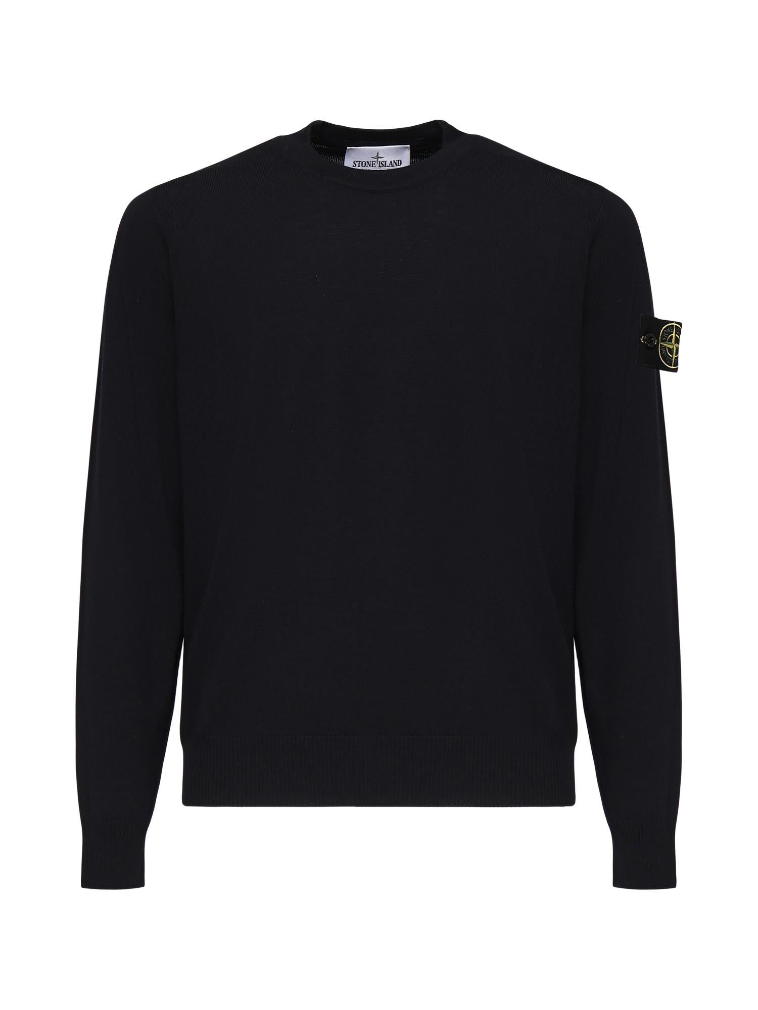 Maglione girocollo con impunture a rilievo K2S155100071 S00C4V0020 STONE ISLAND 