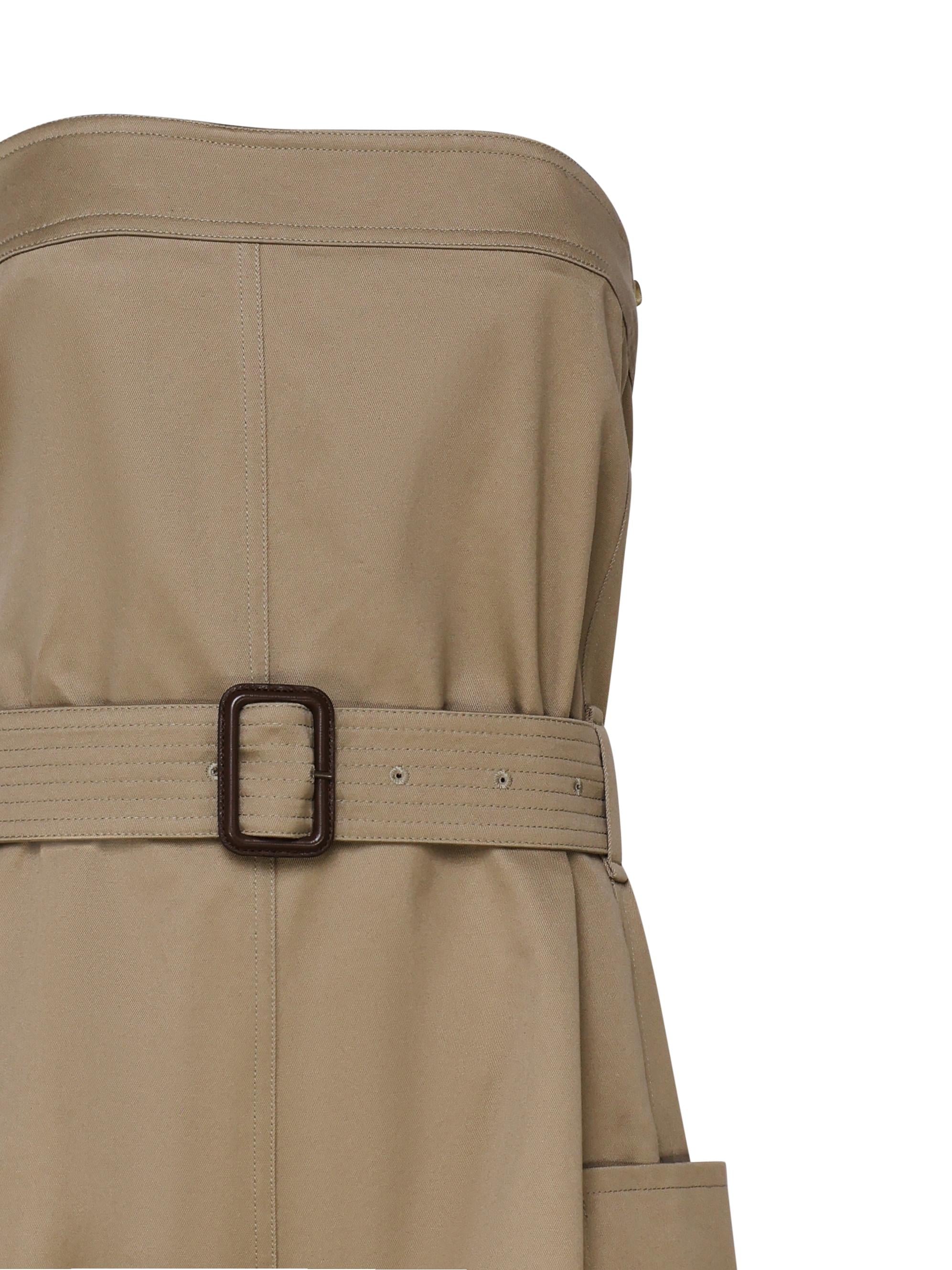 Tuta senza spalline in cotone<BR/> 788579 Y7I142613 SAINT LAURENT 