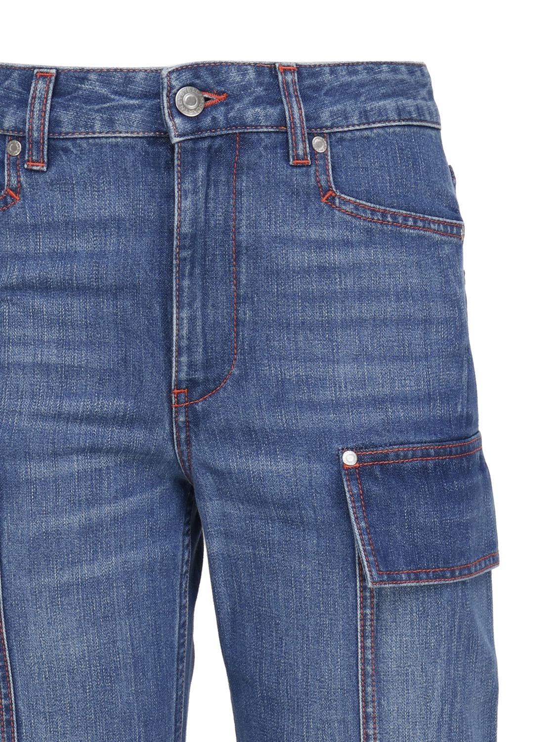 Jeans cargo retrò in denim di cotone 6D0246 3SPH584141 STELLA McCARTNEY 