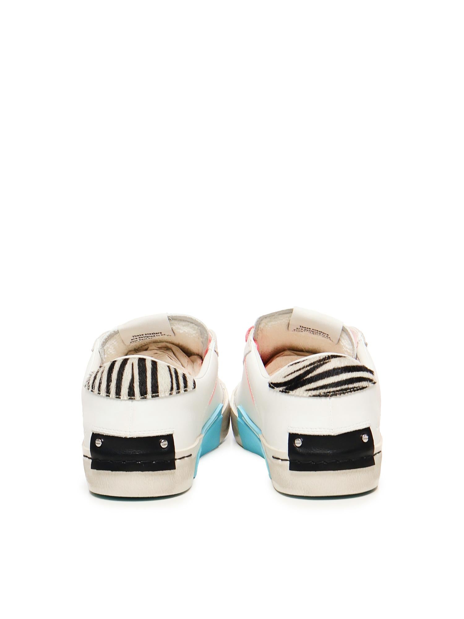 Sneakers Distressed Tropical Zebra 20003PP7  CRIME LONDON 