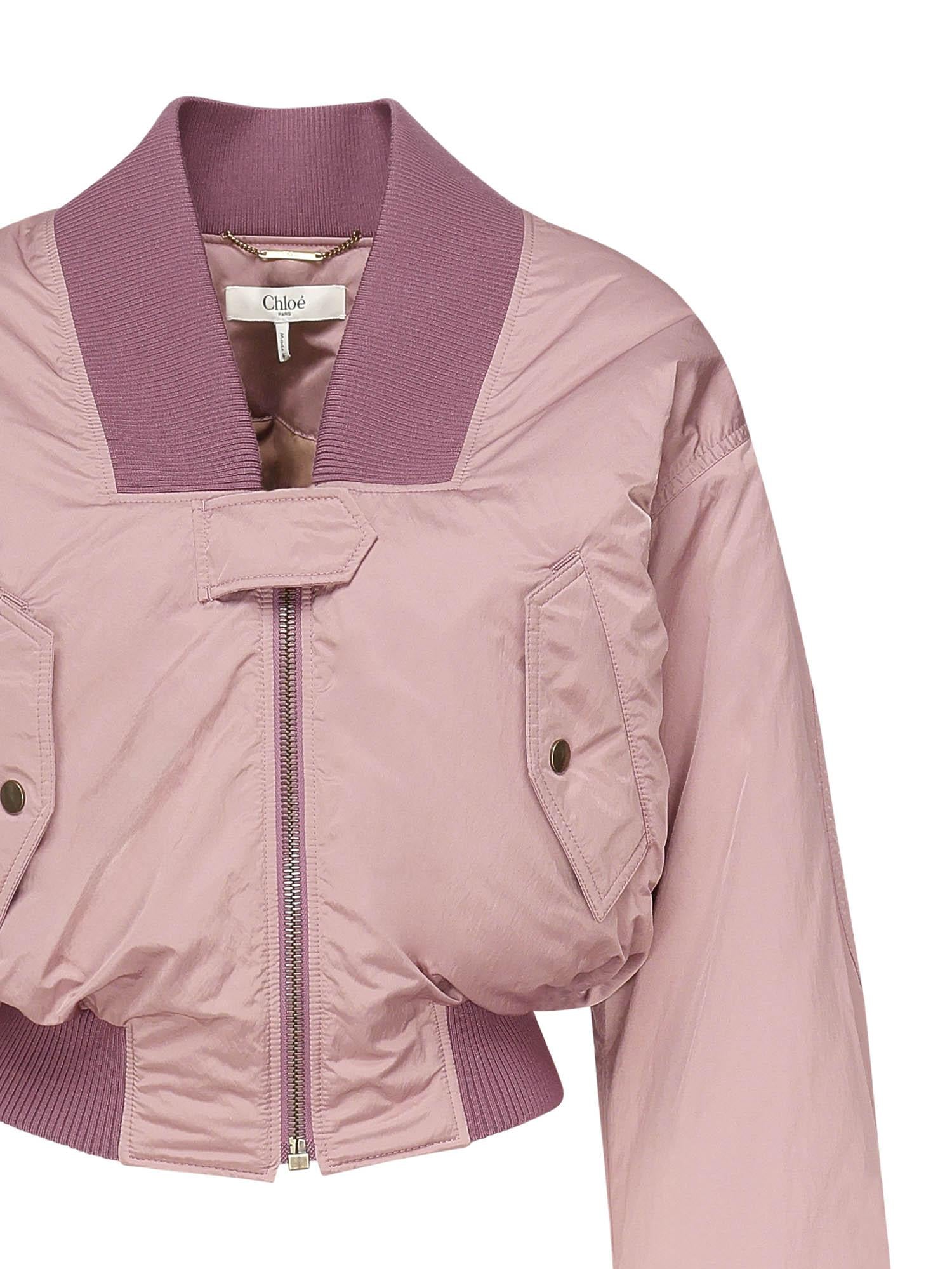 Giubbotto bomber in nylon<BR/> CHC25AVE16113 27T CHLOÉ 