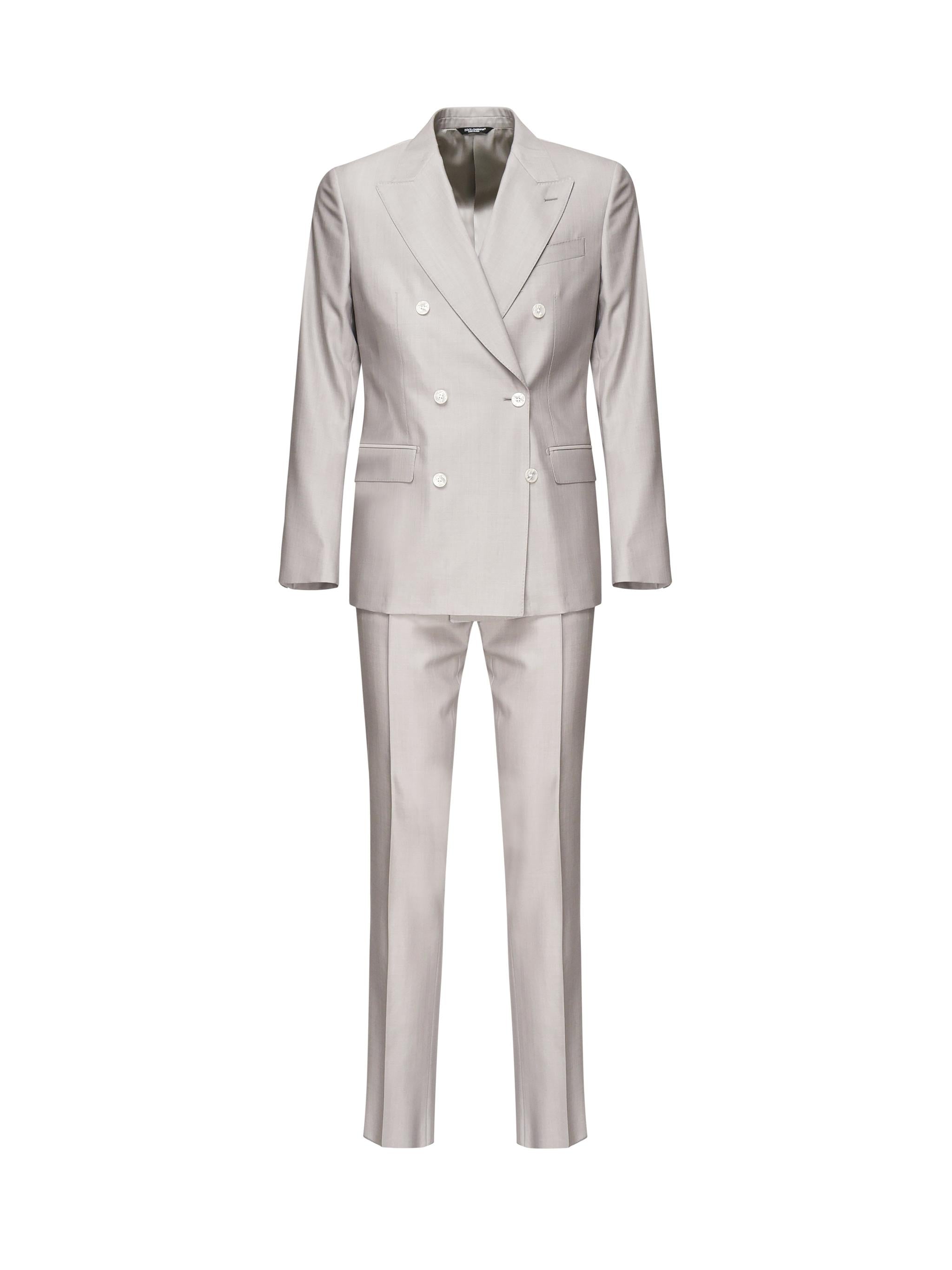 Abito decostruito doppiopetto in lana e seta<BR/> GK021T FU3H1F0372 DOLCE & GABBANA 