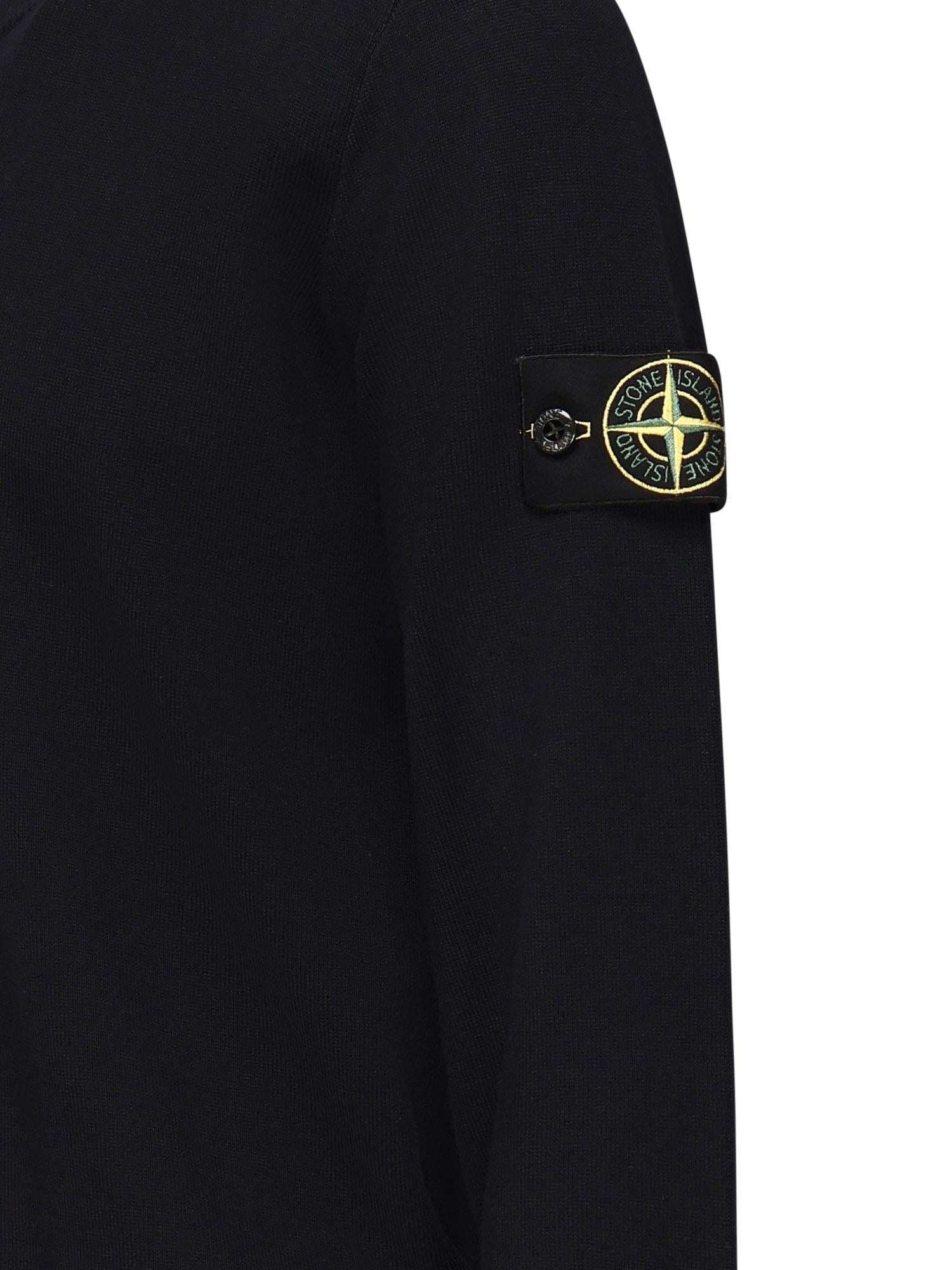 Maglione girocollo con impunture a rilievo K2S155100071 S00C4V0020 STONE ISLAND 