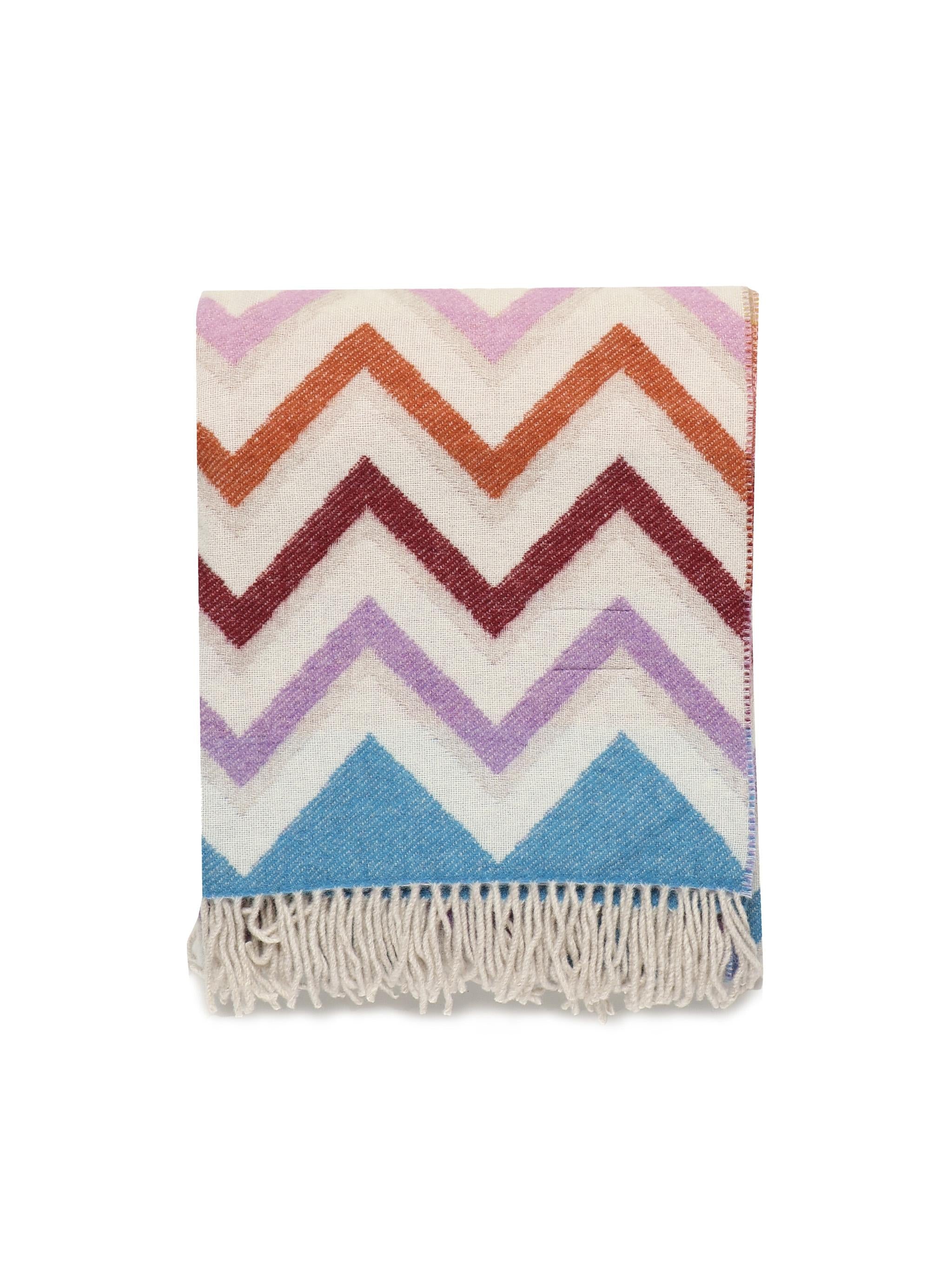 Plaid "watamu" in misto lana 1E3PL99110 100 MISSONI HOME 