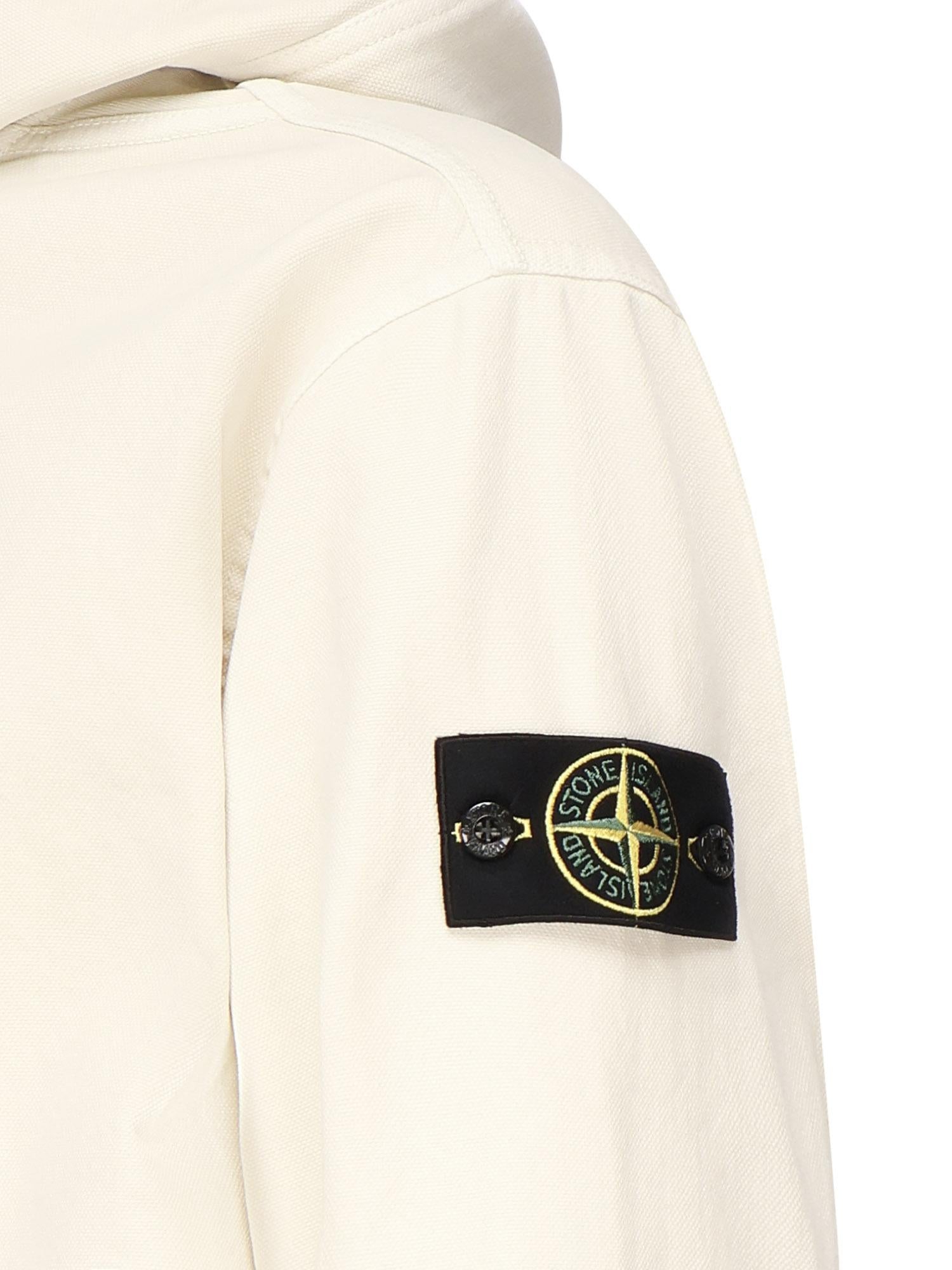 Felpa con cappuccio e zip K2S156100017 S0184V0193 STONE ISLAND 