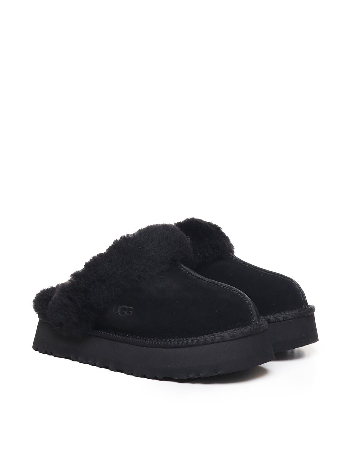 Sabot Disquette in suede e shearling 1122550 W DISQUETTEBLK UGG 