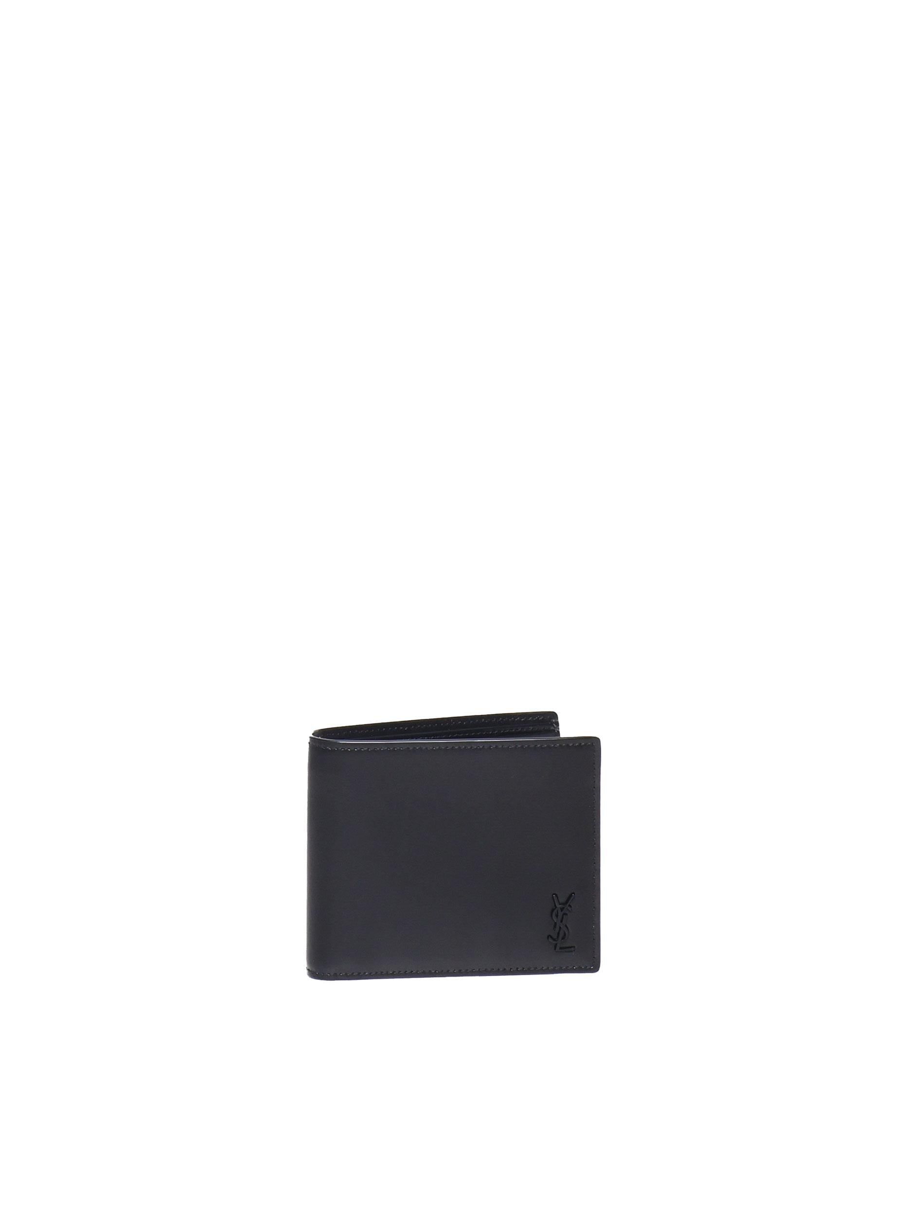 Portafoglio cassandre east/west in pelle opaca 607727 1JB0U1000 SAINT LAURENT 