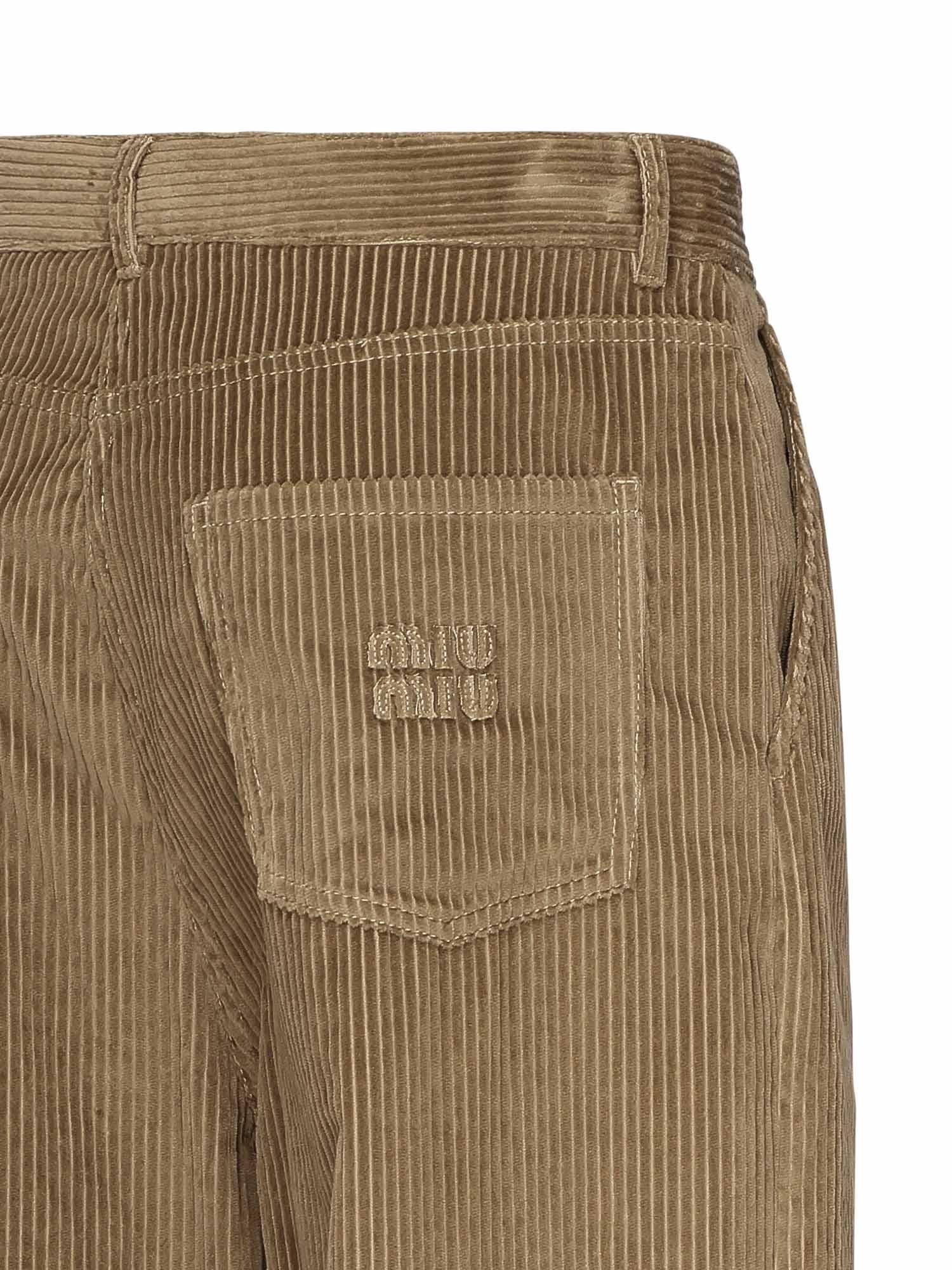 Pantaloni con logo MP1915 15PWF0594 MIU MIU 