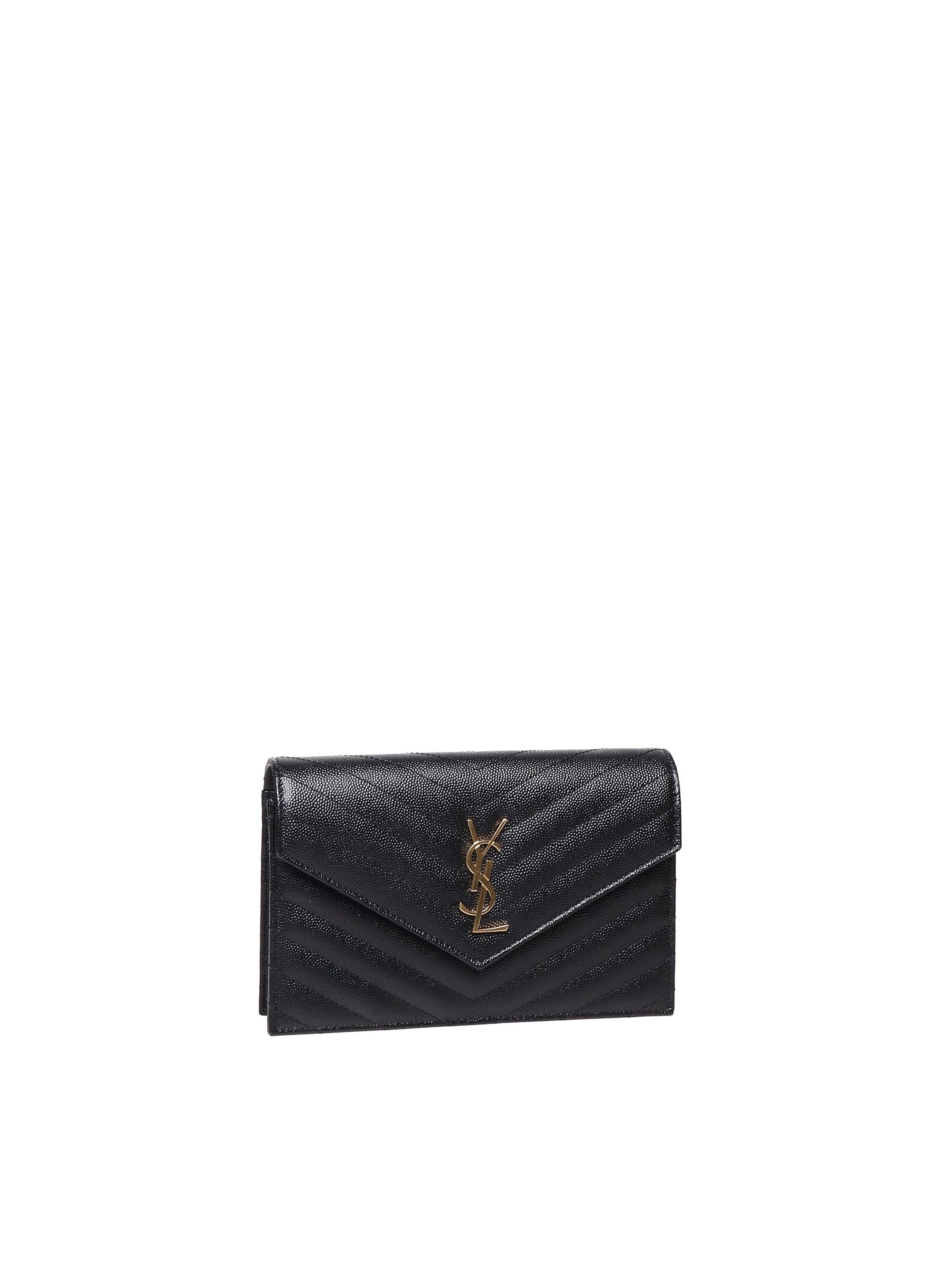 Pochette envelope con catena cassandre 742920 BOW011000 SAINT LAURENT 