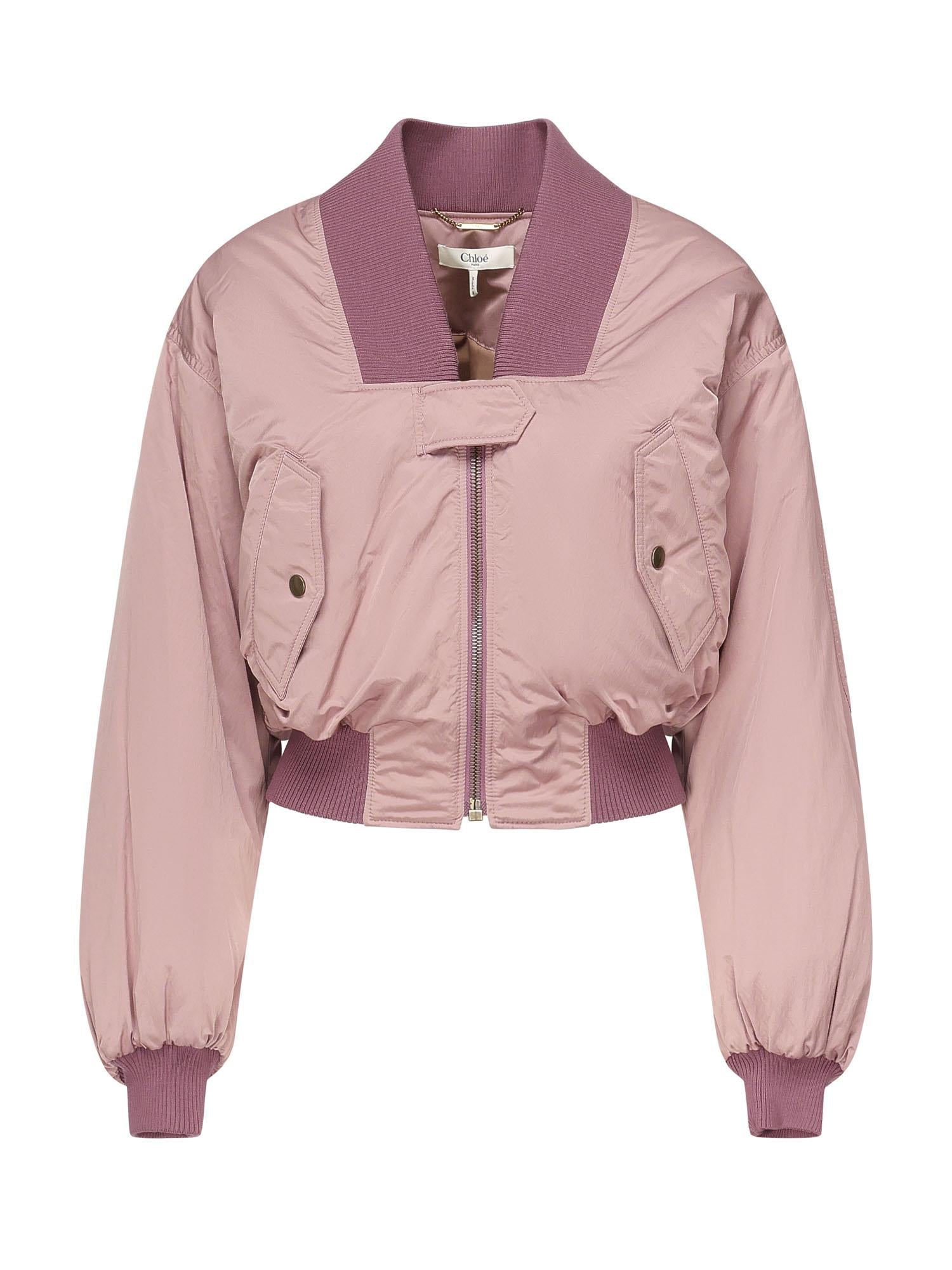 Giubbotto bomber in nylon<BR/> CHC25AVE16113 27T CHLOÉ 