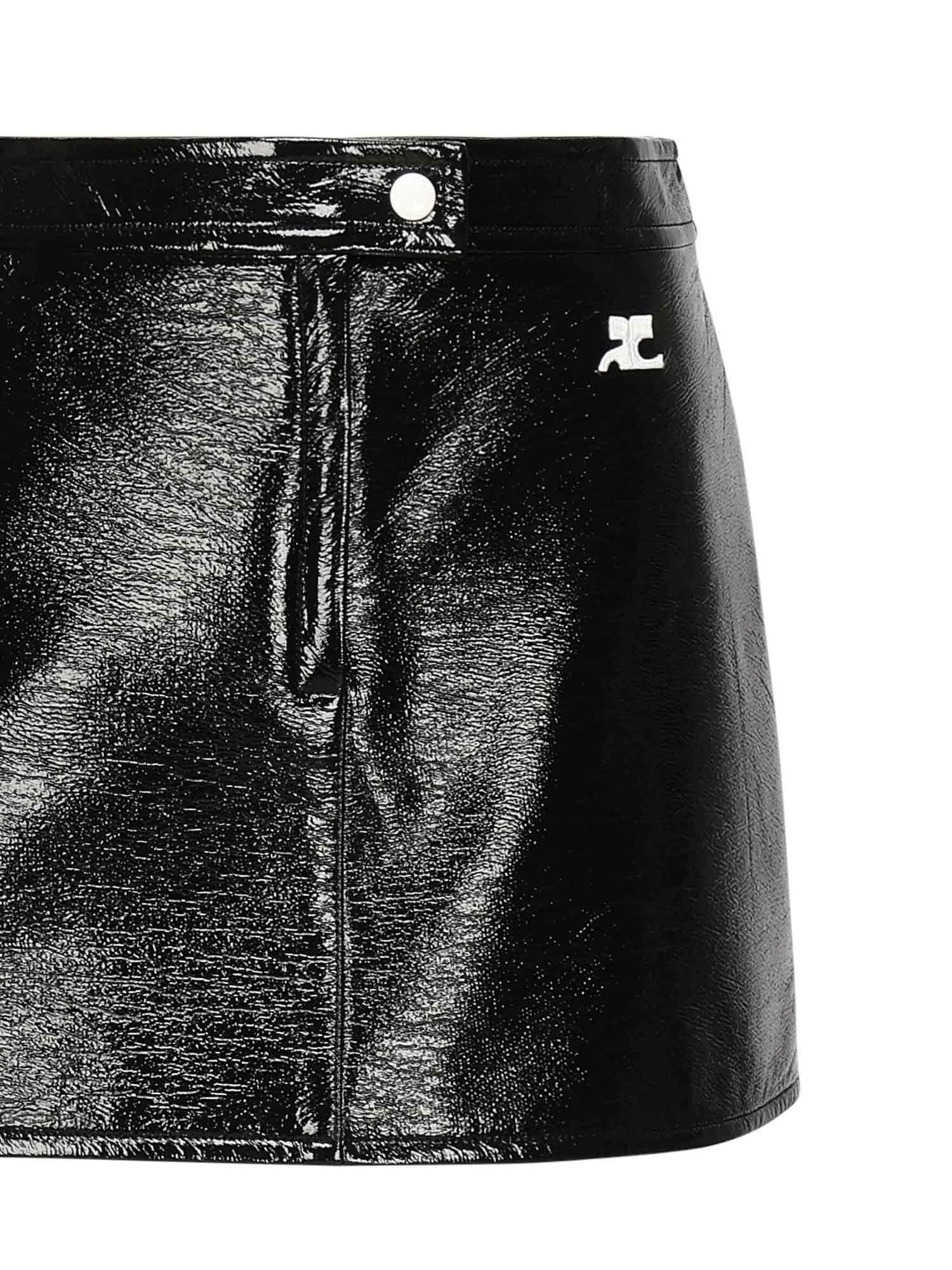 Minigonna in vinile reedition PERCJU001VY0014 9999 COURREGES 