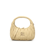 Borsa hobo Wander in nappa matelassé 5BC125 AN88F0K57 MIU MIU 