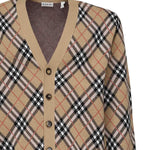 Cardigan in misto lana e mohair Check 8110629 B9368 BURBERRY 