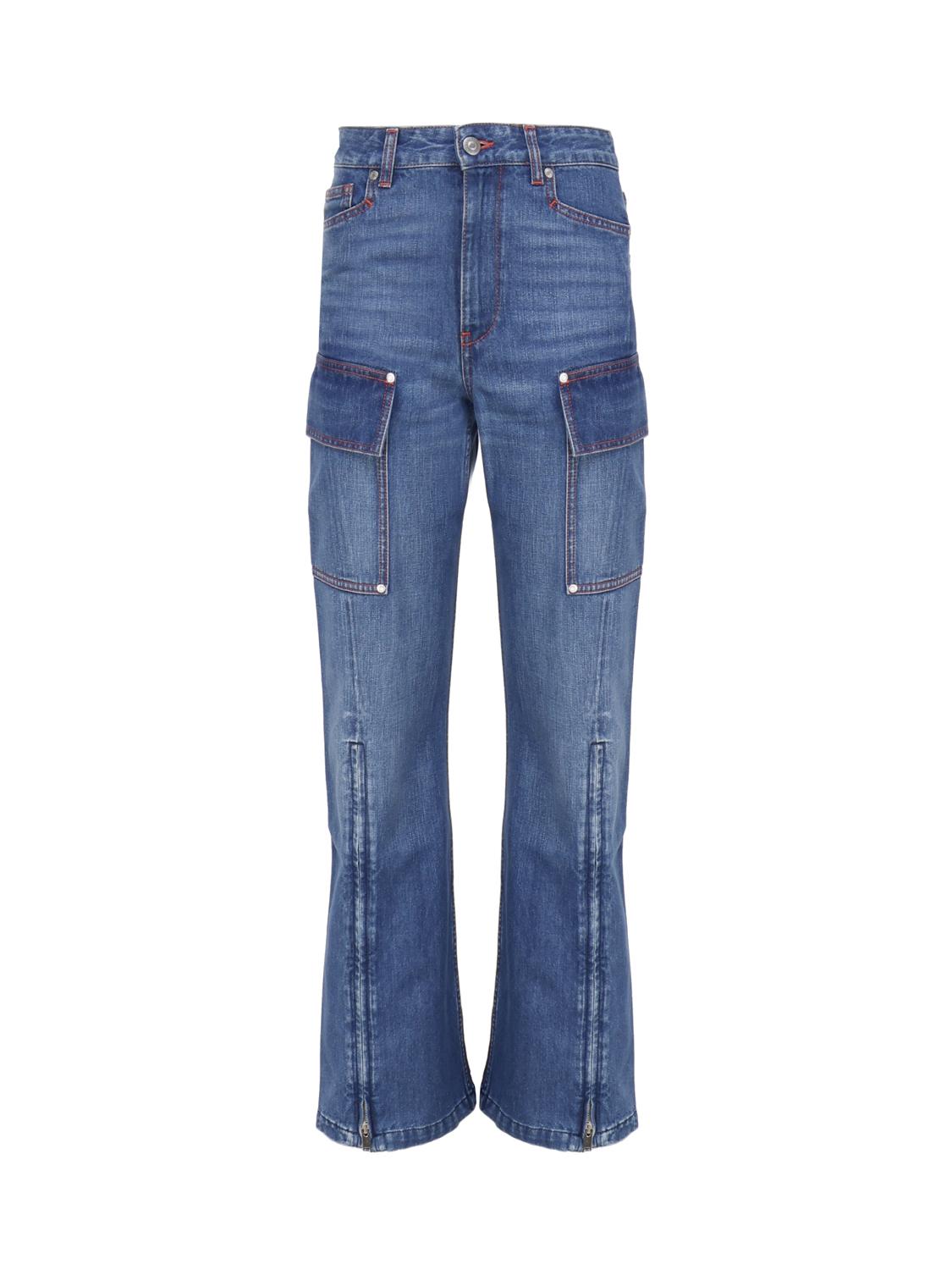 Jeans cargo retrò in denim di cotone 6D0246 3SPH584141 STELLA McCARTNEY 