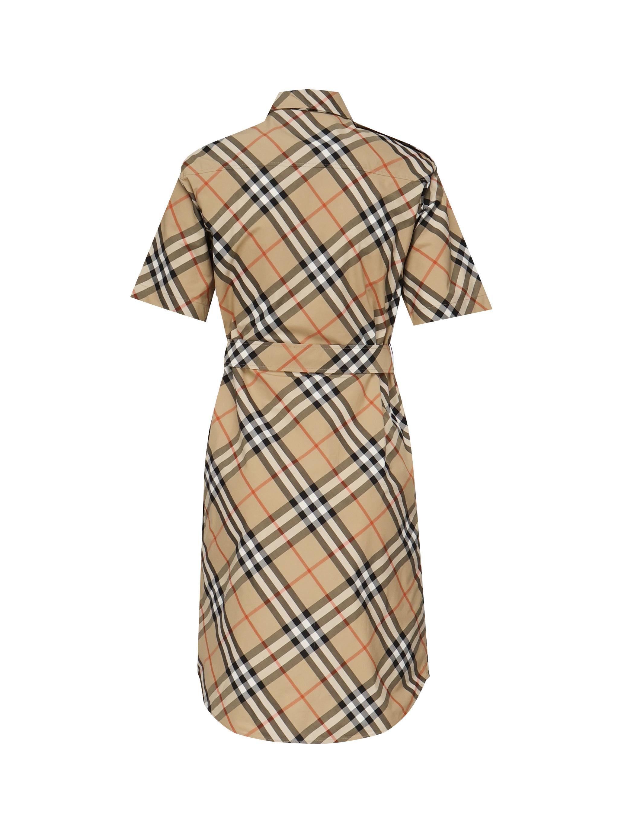 Abito chemisier in cotone Check 8111701 B9368 BURBERRY 