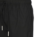 Shorts in misto lino e cotone BYRD -NERO GIULIANO GALIANO 