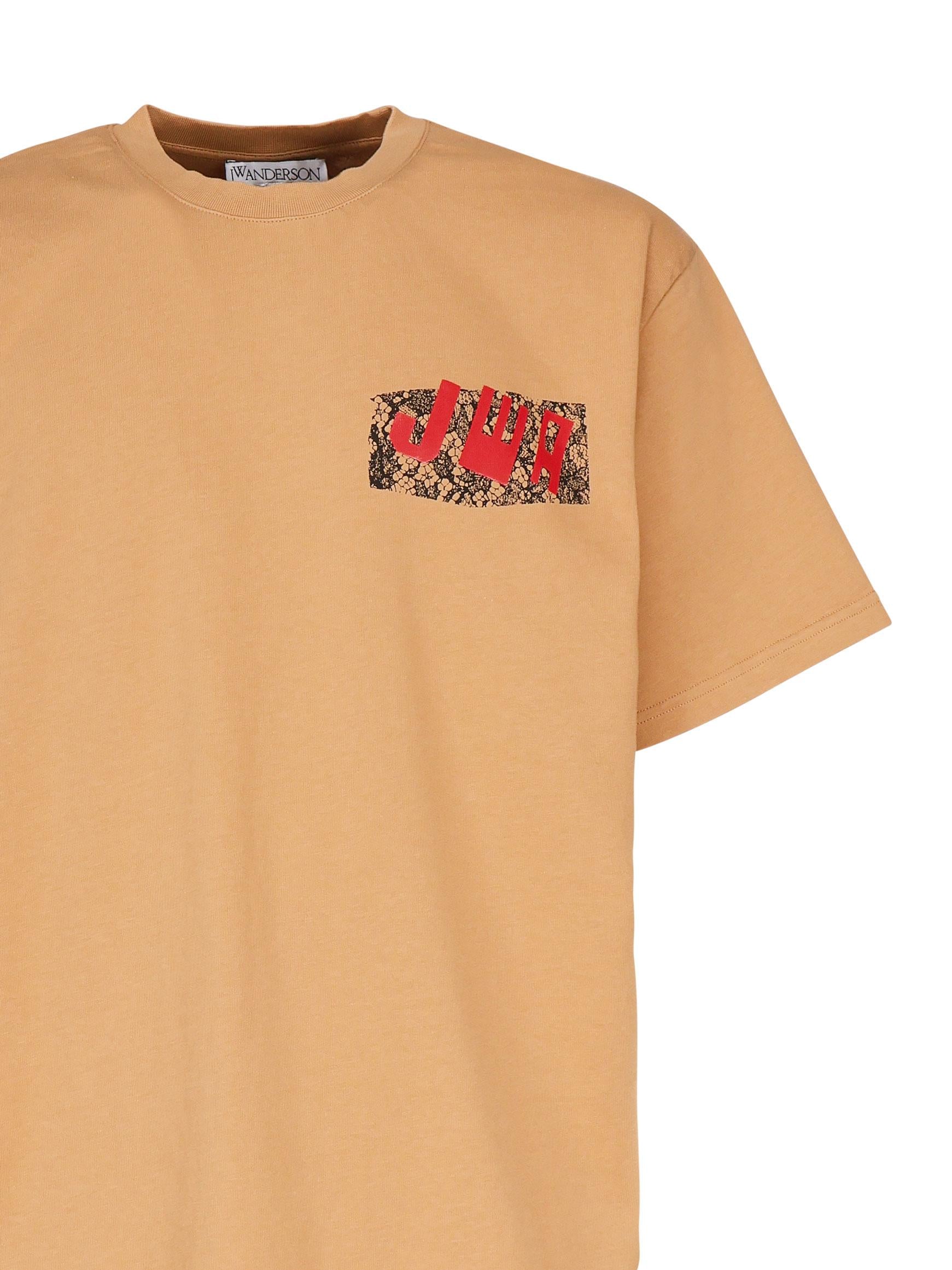 T-shirt con logo JWA effetto pizzo JT0272 PG1551132 JW ANDERSON 