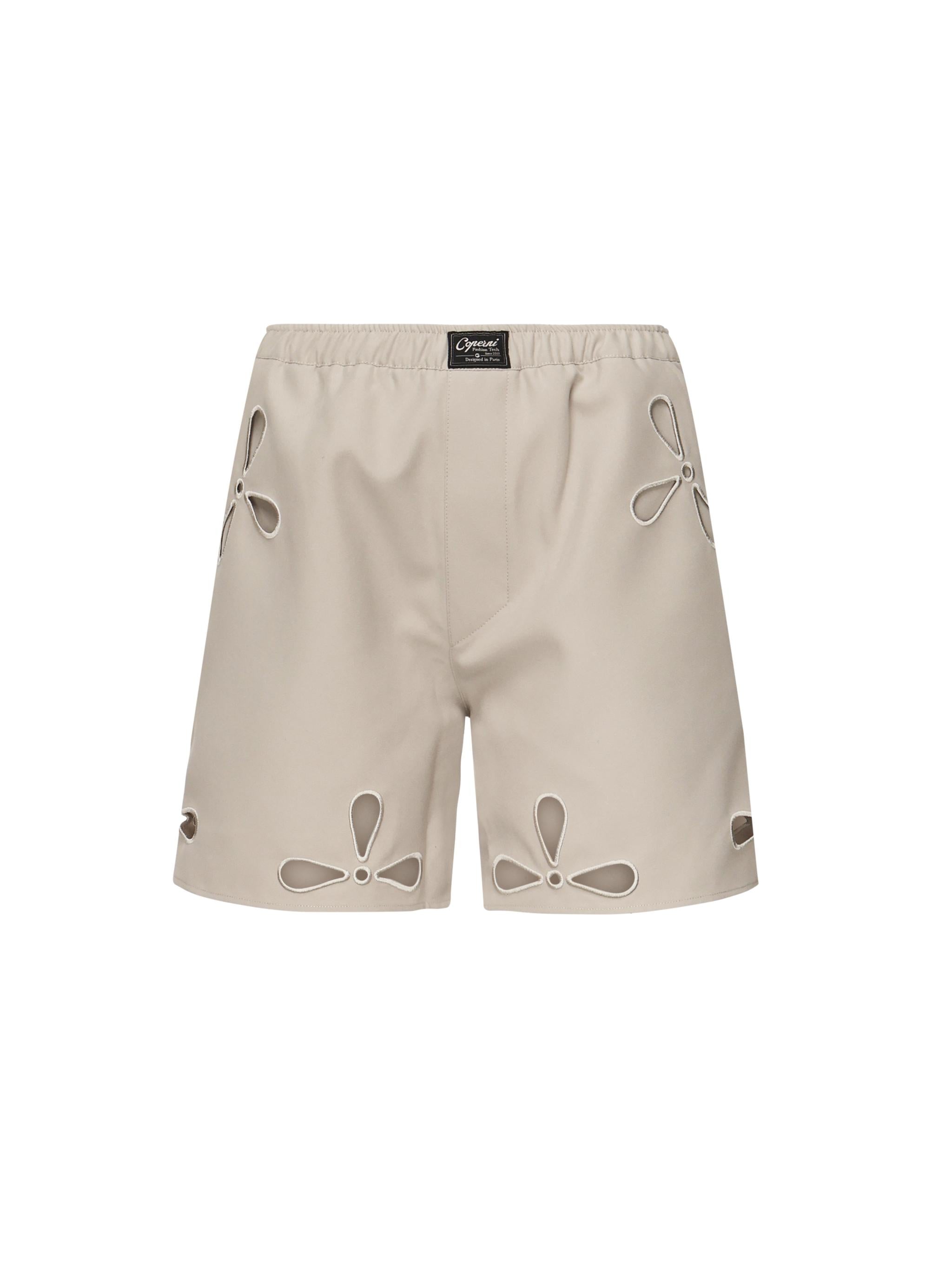 Shorts cut - out con elastico <BR/> COPP116F3004 BEI COPERNI 