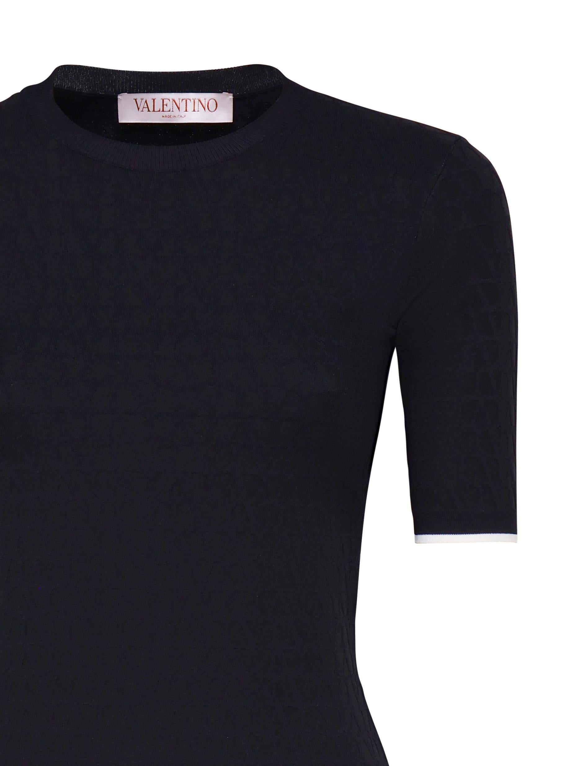 T-shirt elastica aderente 5B3KC58P 8QN671 VALENTINO GARAVANI 