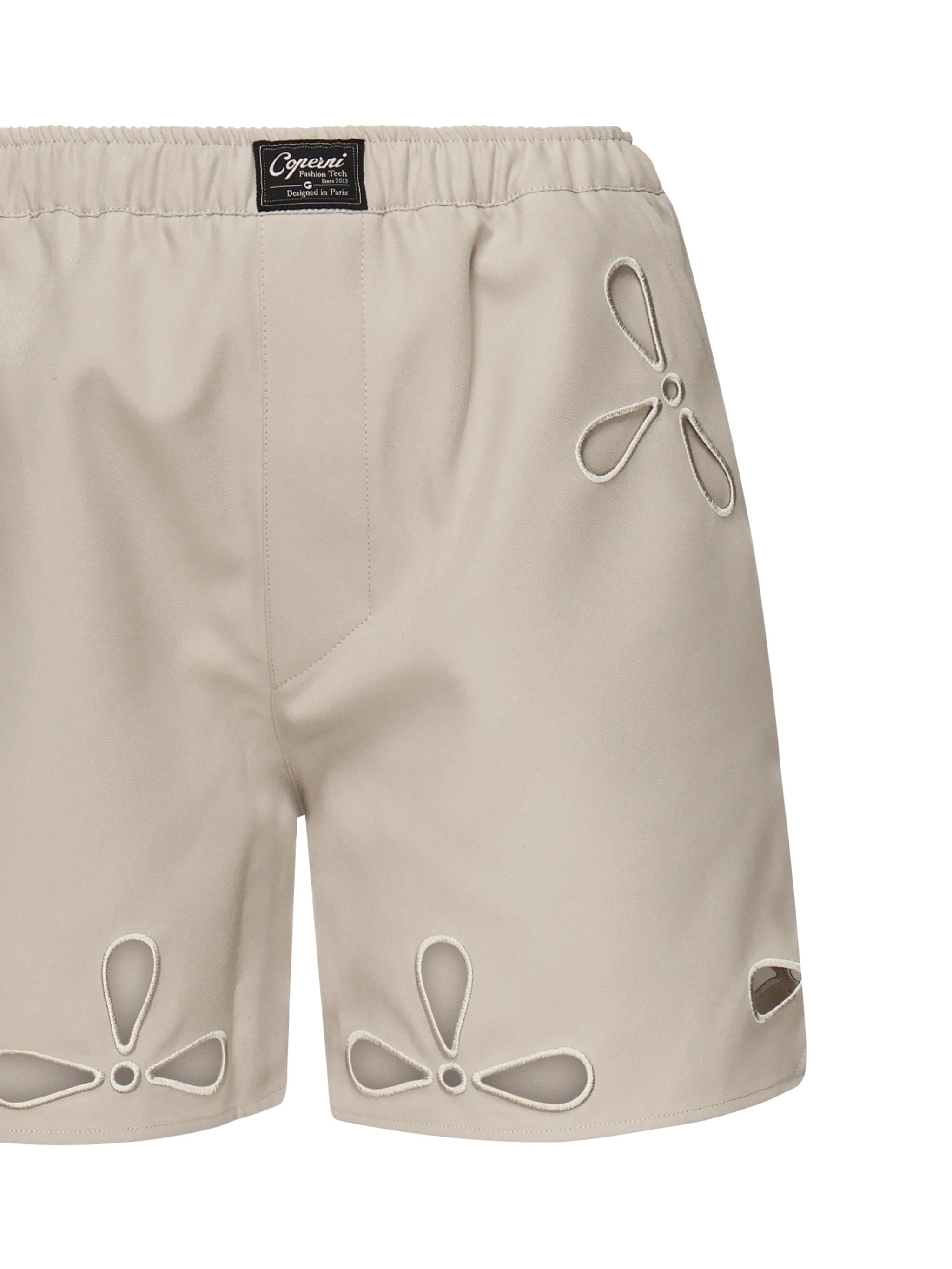 Shorts cut - out con elastico <BR/> COPP116F3004 BEI COPERNI 