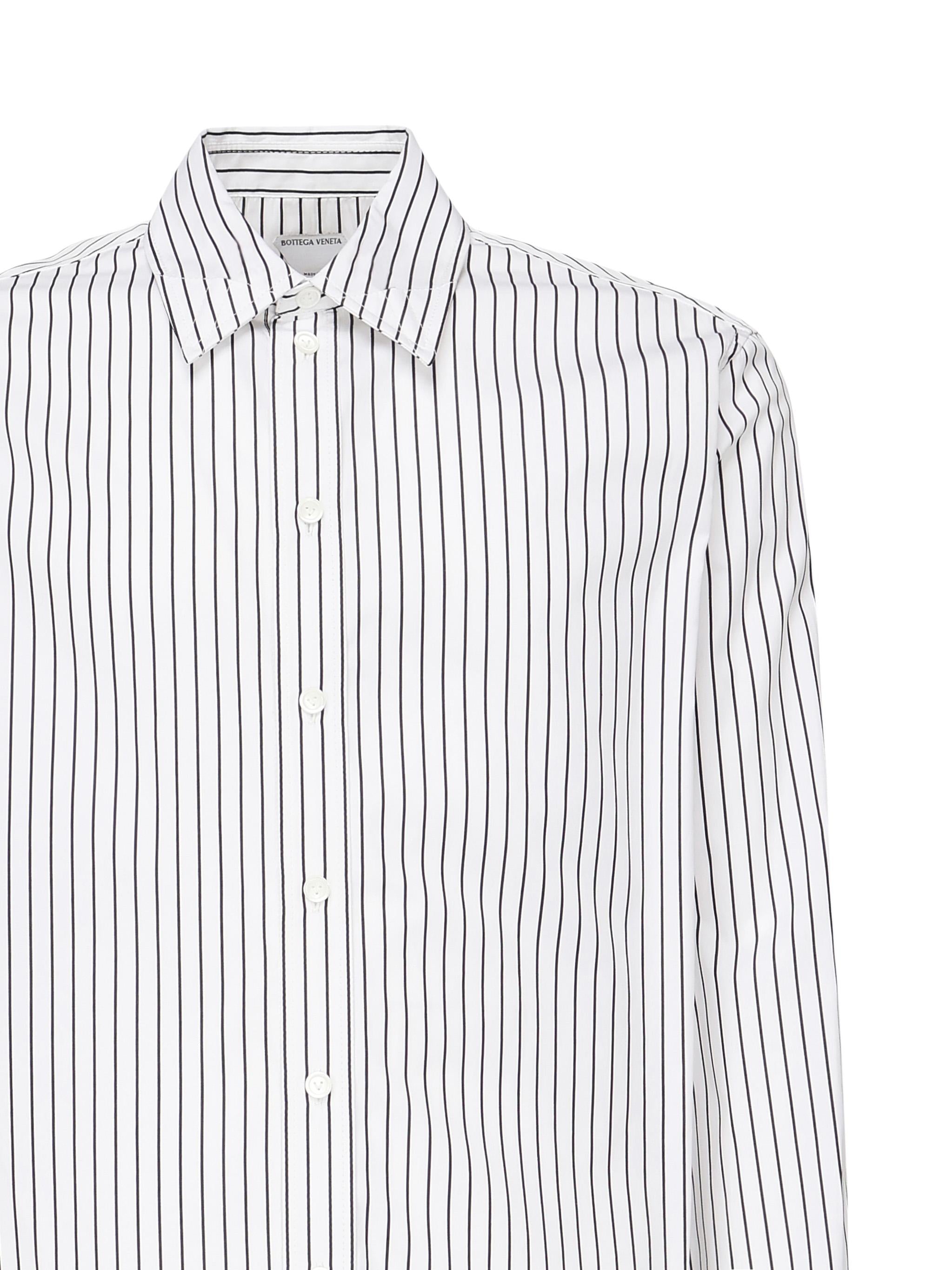 Camicia a righe in cotone 832804 V2FD09003 BOTTEGA VENETA 