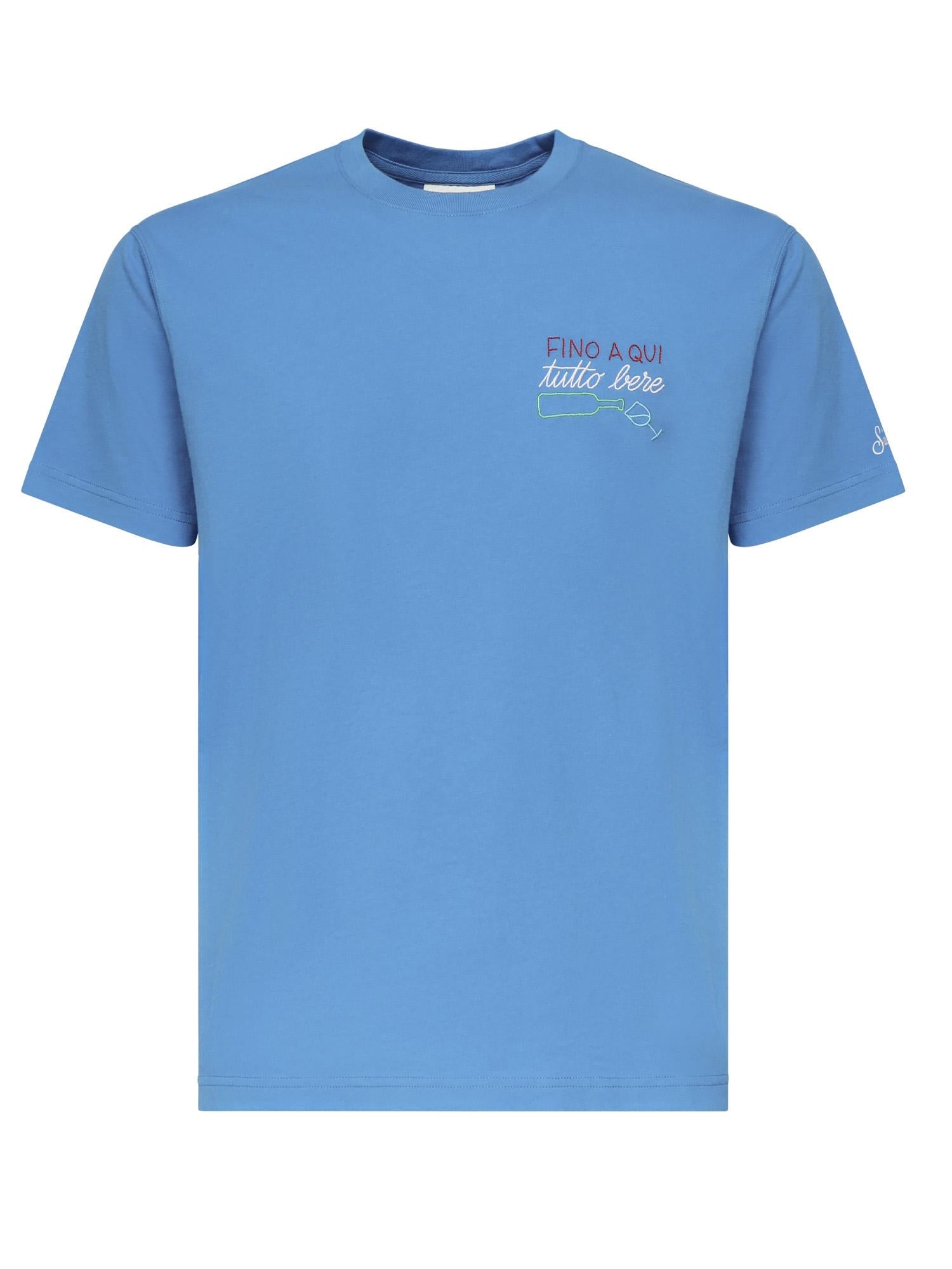 T-shirt Portofino con ricamo POT0001 05209H MC2 SAINT BARTH 