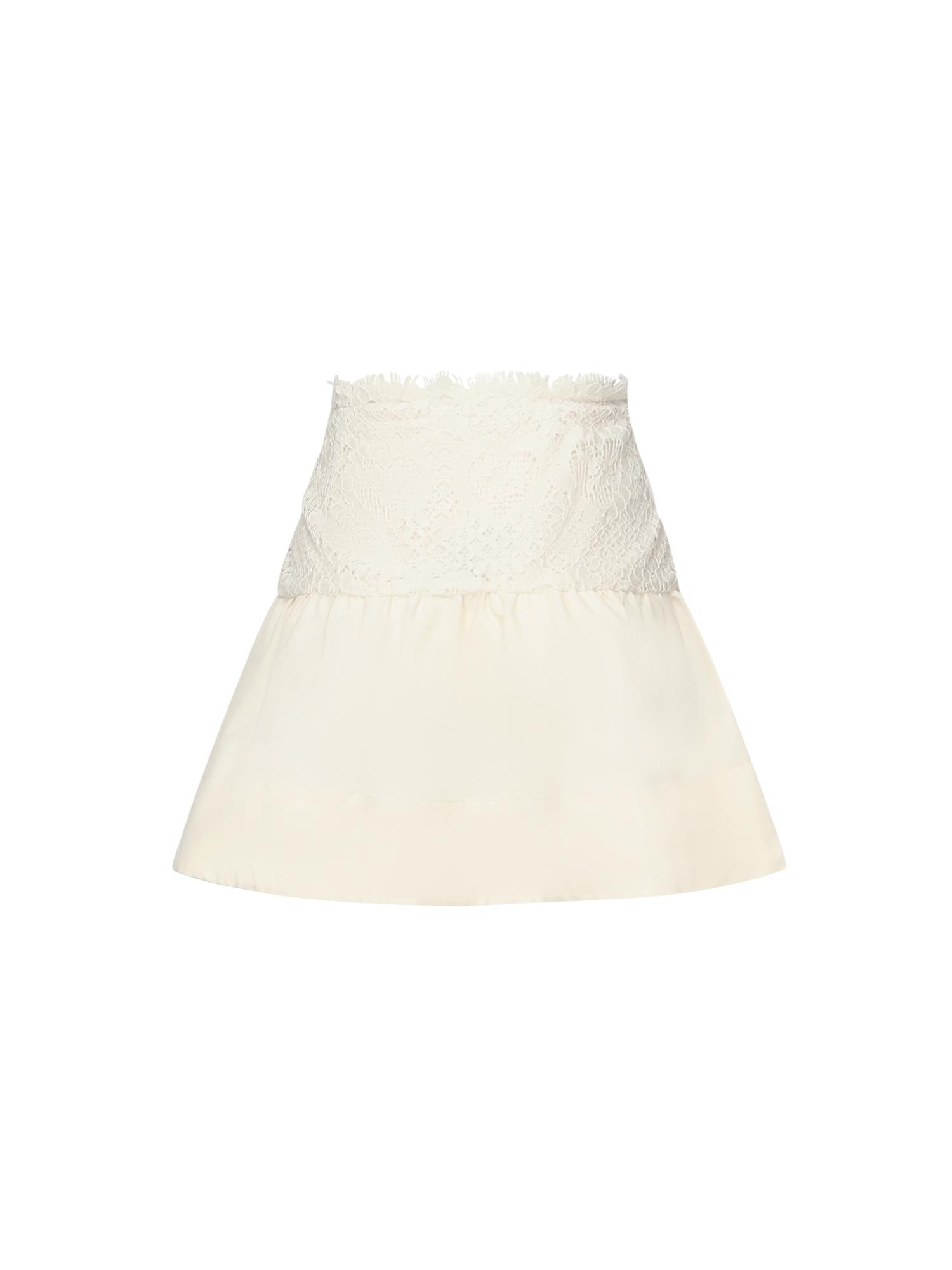 Minigonna Doily Lace CBS1995 CREAM FOR LOVE & LEMONS 