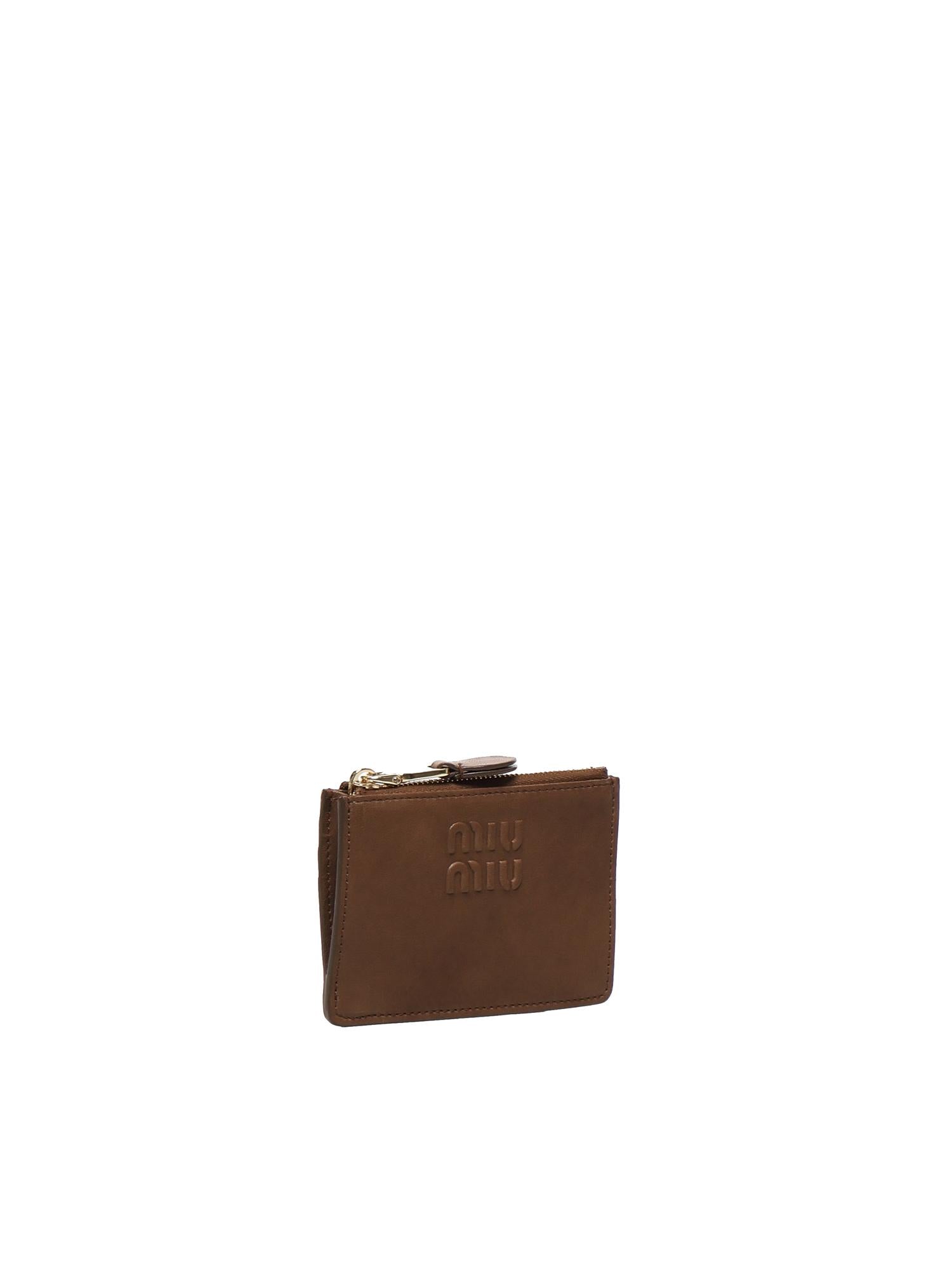 Portacarte in nappa 5MC93M AEFXF0316 MIU MIU 