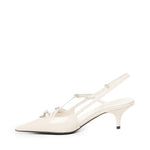 Décolleté slingback in vernice con fibbie 5I013E 69F0304 MIU MIU 